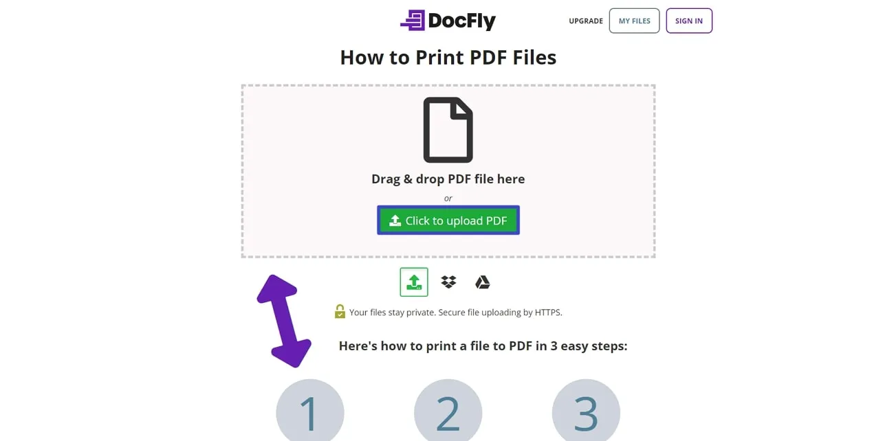 upload pdf on docfly