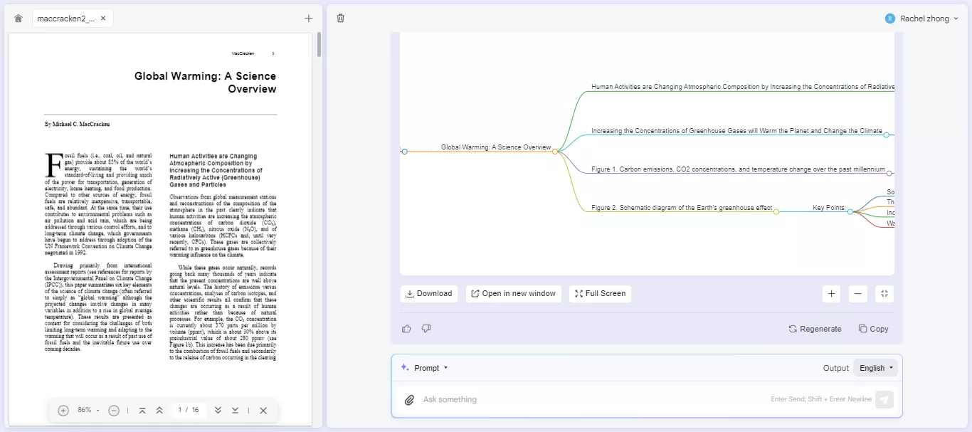 pdf to mind map using updf ai online AI Assistant.