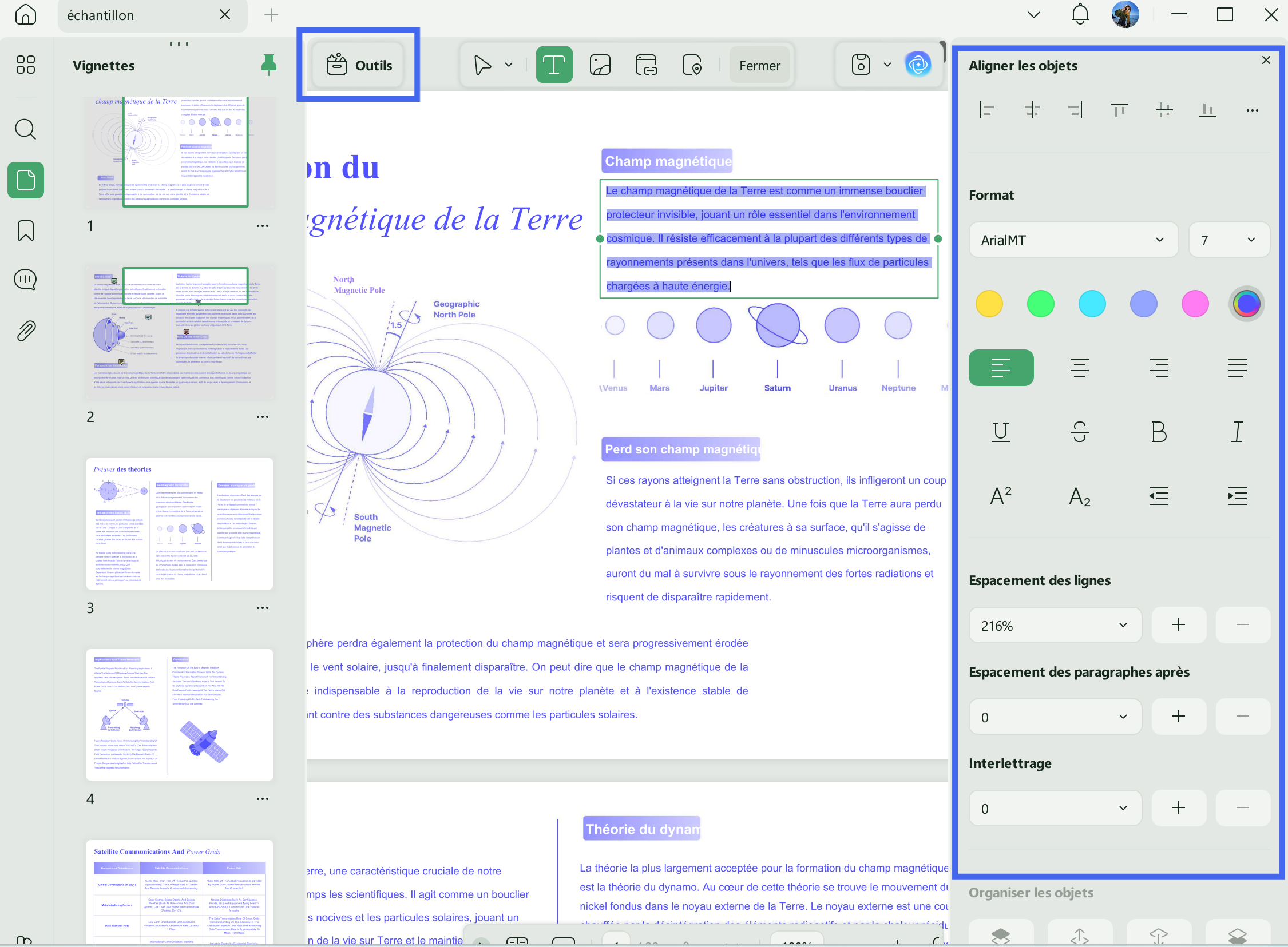 modifier texte pdf