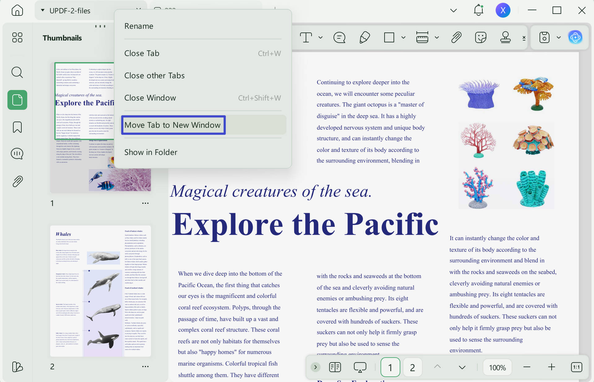 open pdf in new window updf