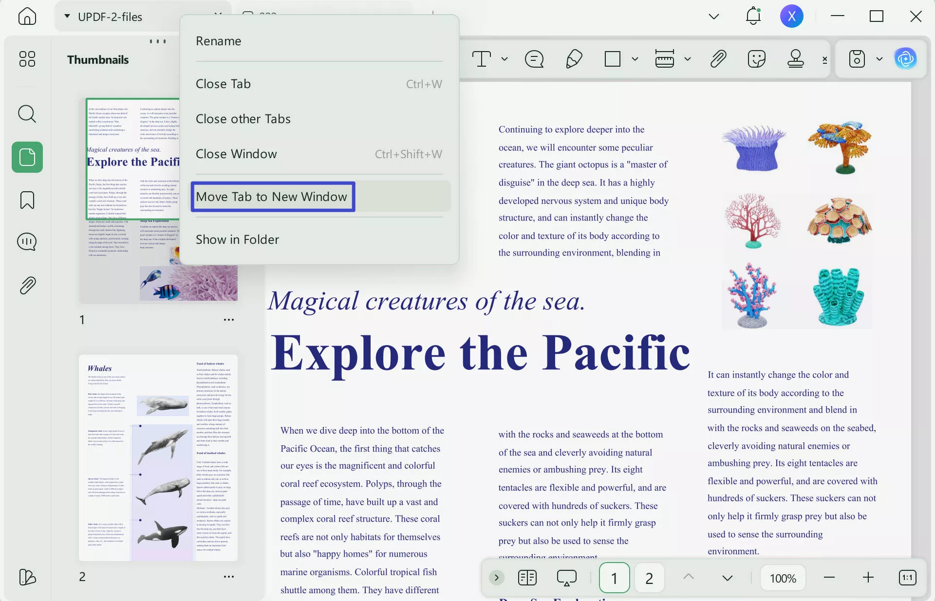 open pdf in new window updf