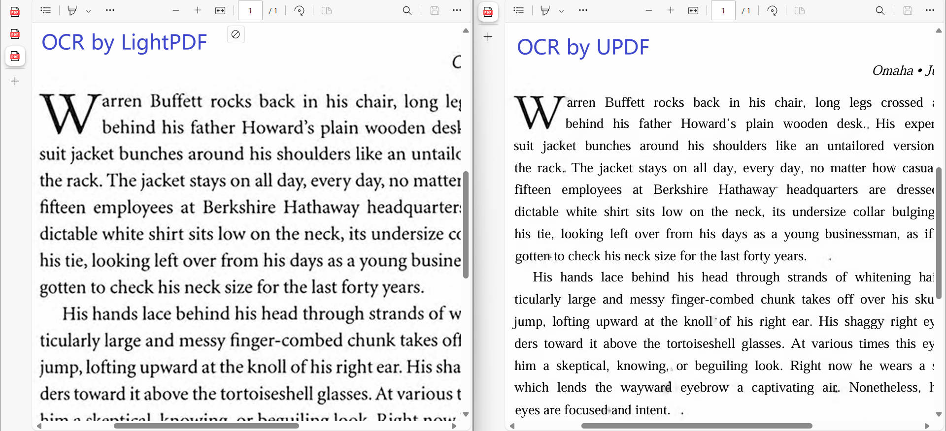 ocr effect comparison 2