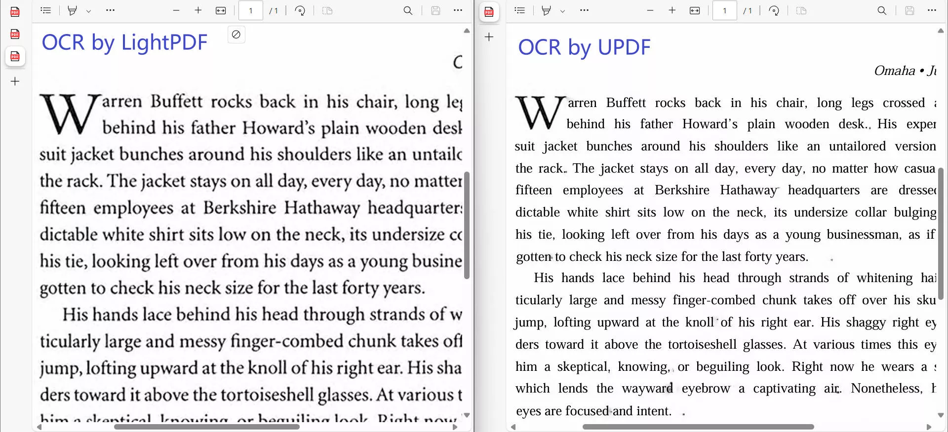 ocr effect comparison 2