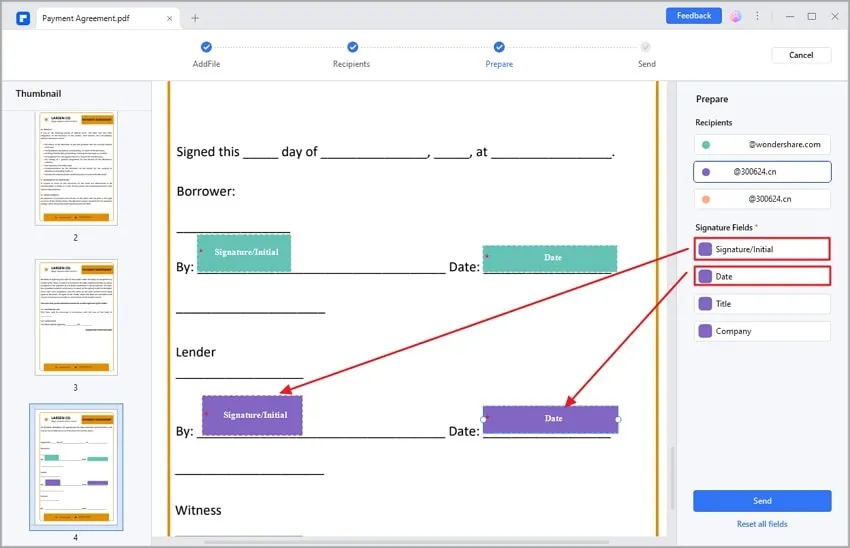 pdf multiple signatures prepare