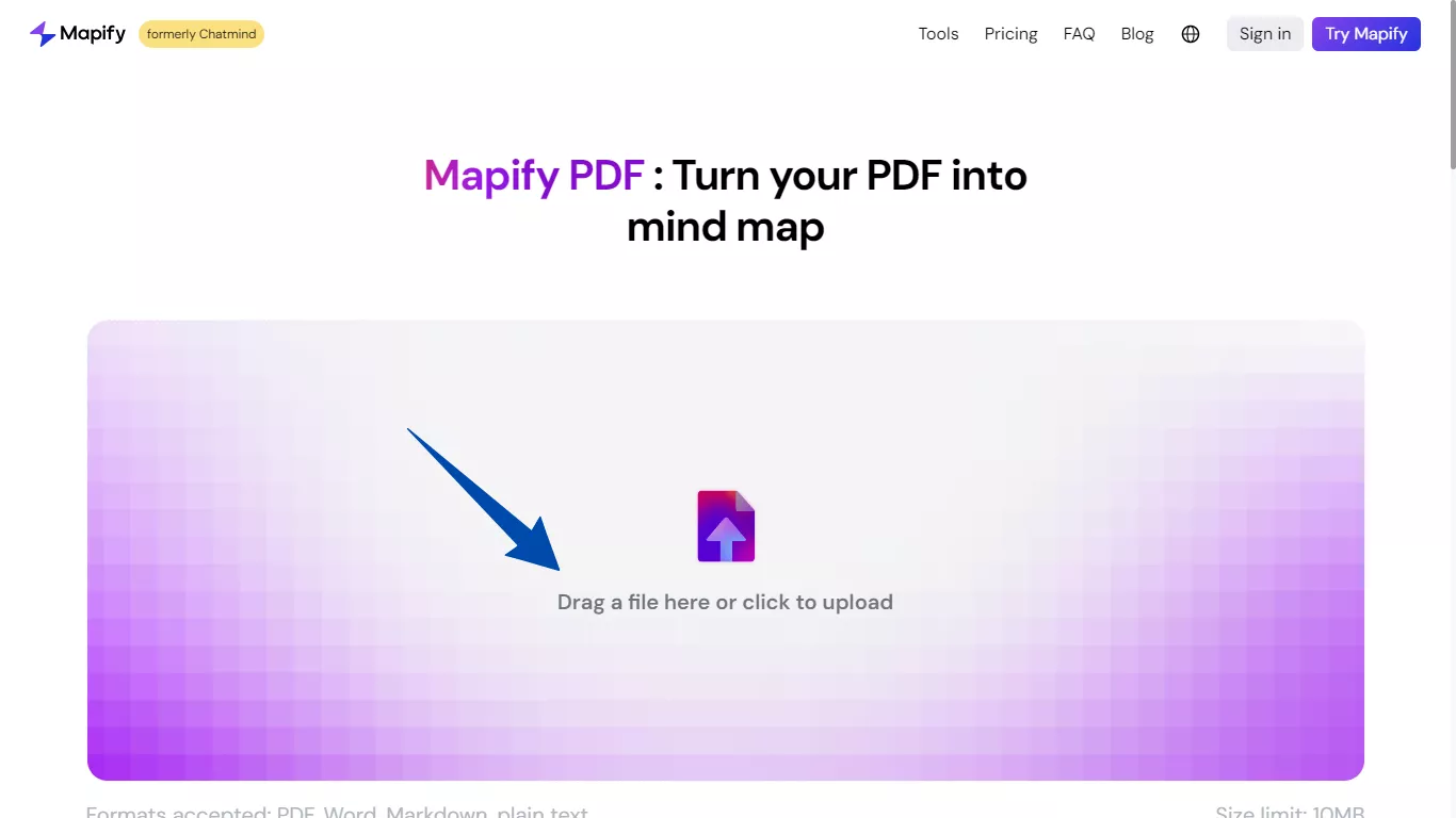 upload your file to mapify pdf
