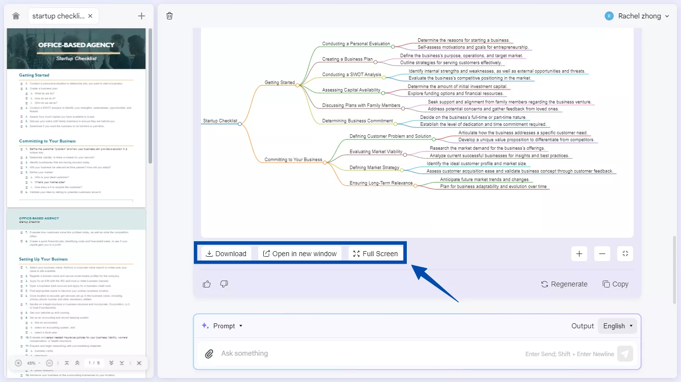 Converti PDF in mappa mentale con UPDF AI