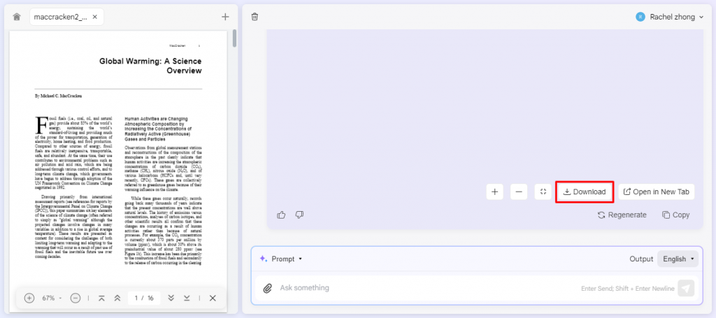 Laden Sie die fertige Mindmap mit dem Online-AI-Assistent von UPDF herunter