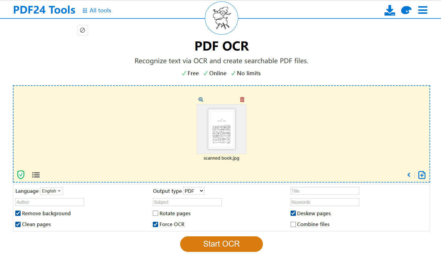 pdf24 ocr
