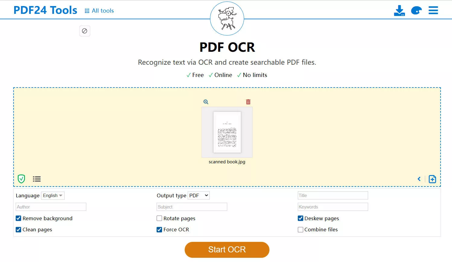 pdf24 ocr