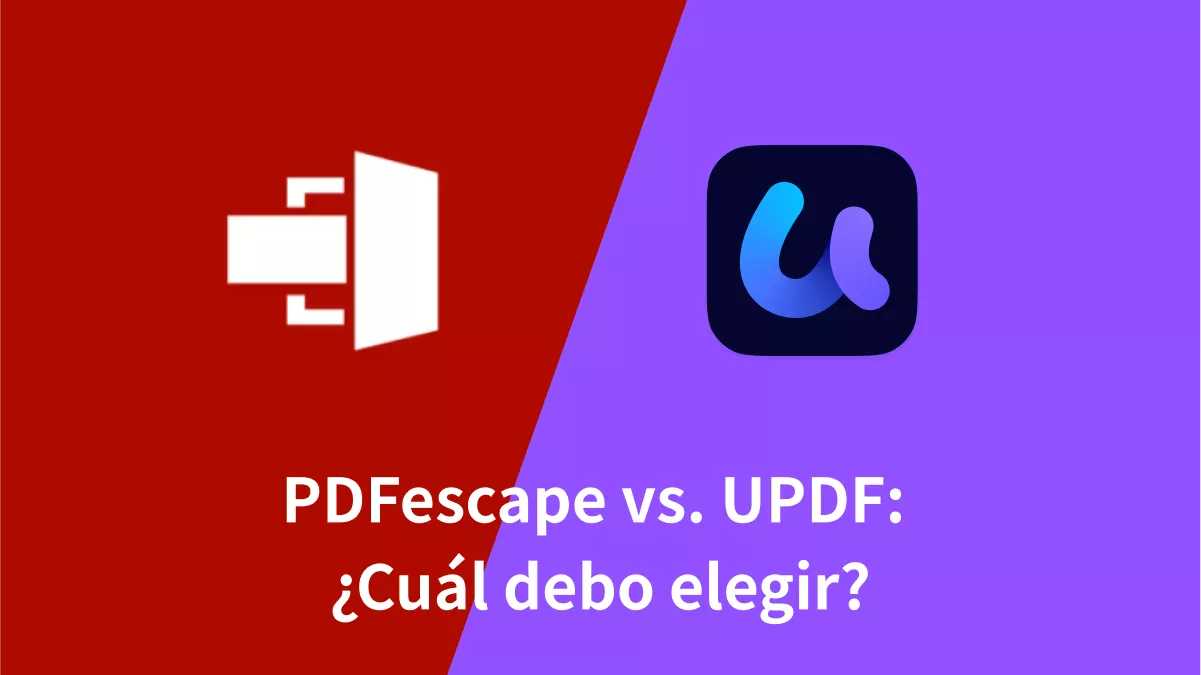 PDFescape vs. UPDF: Diferencias y Ventajas