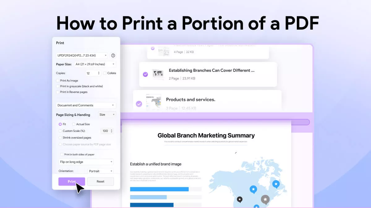 Complete Guide on How to Print A Portion of a PDF With UPDF