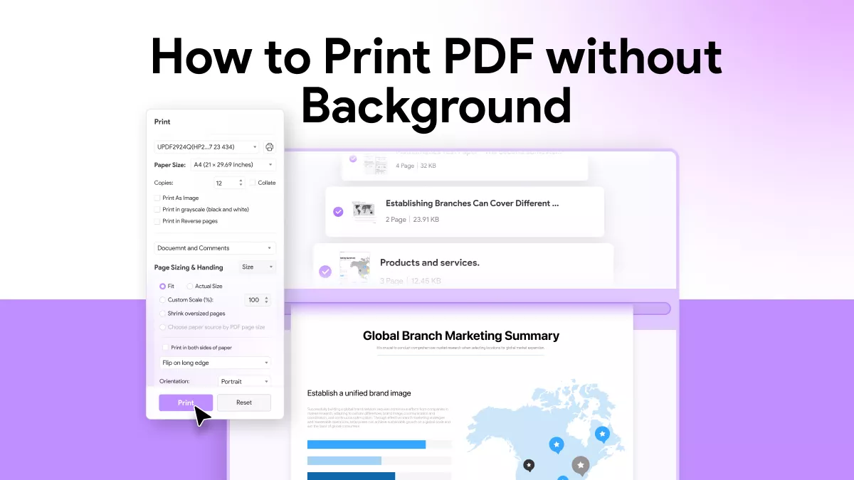 How To Print PDF Without Background?