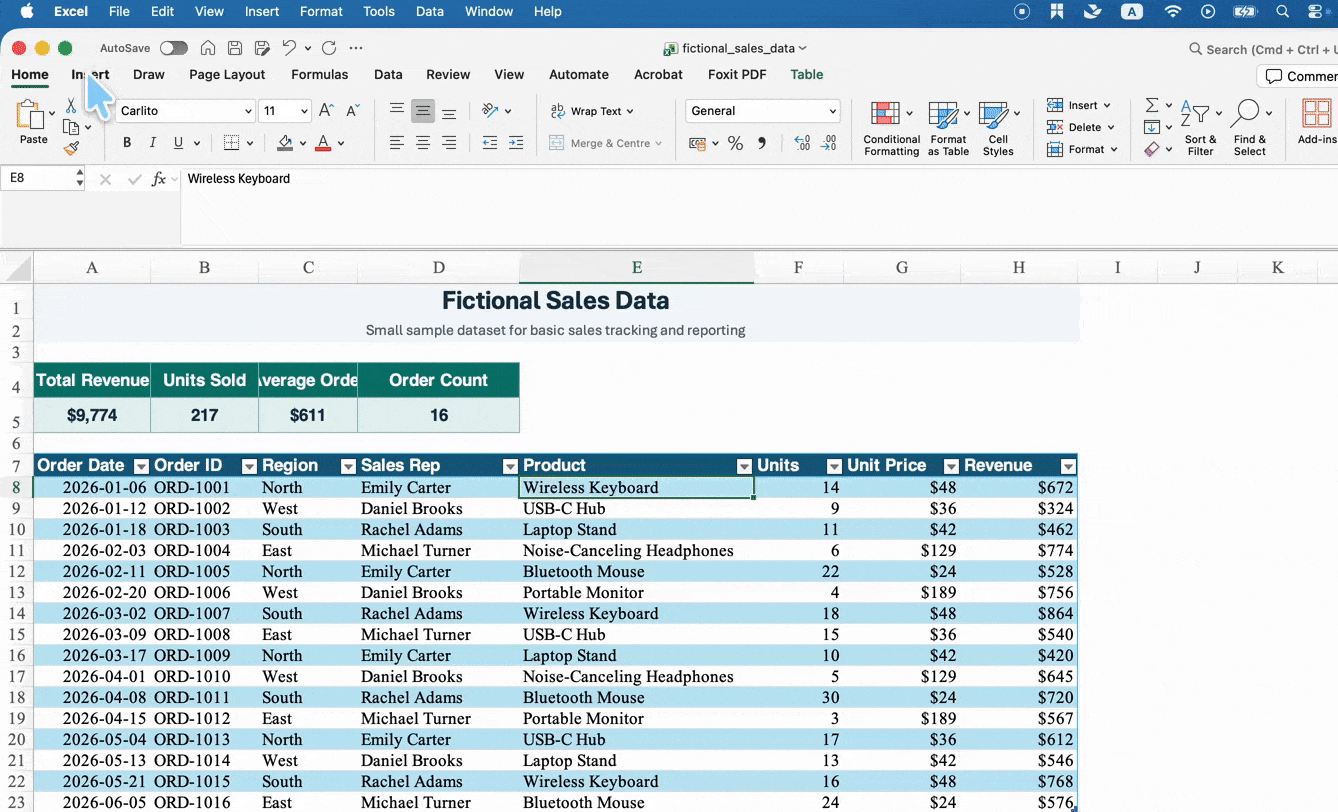 remove personal information mac excel