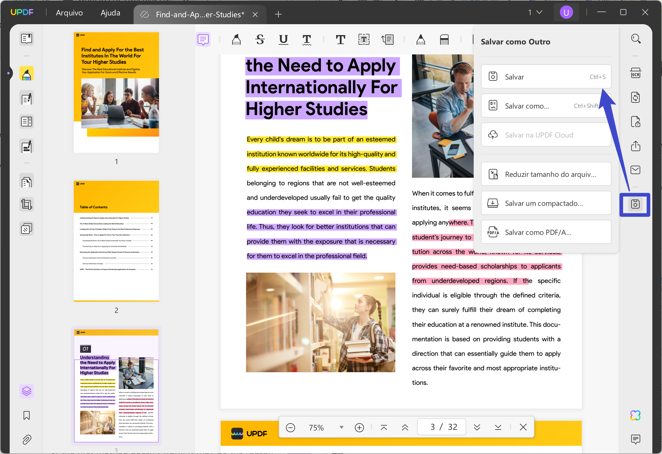hiperlinks do word para pdf não funcionam salvar