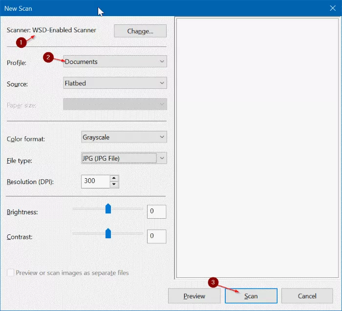 windows fax and scan pdf configure scanner