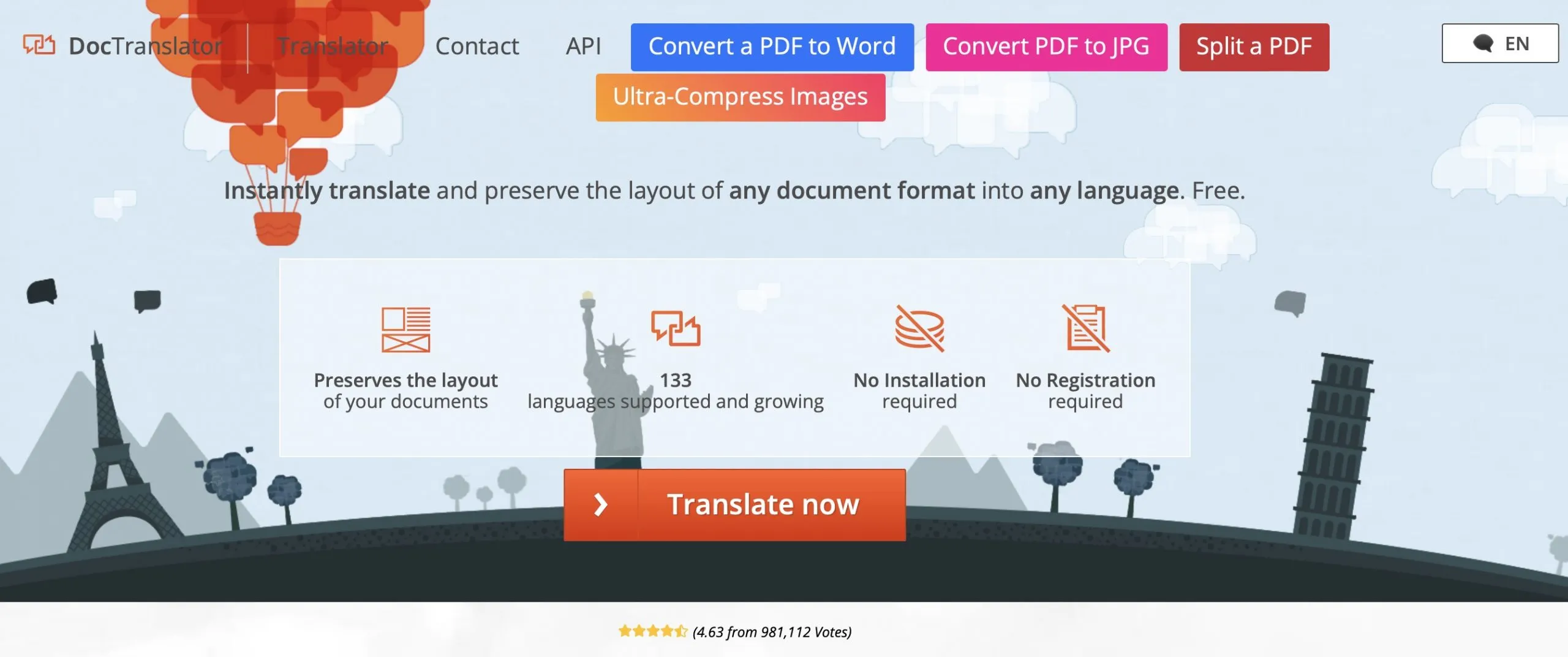 translate scanned pdf to english onlinedoctranslator