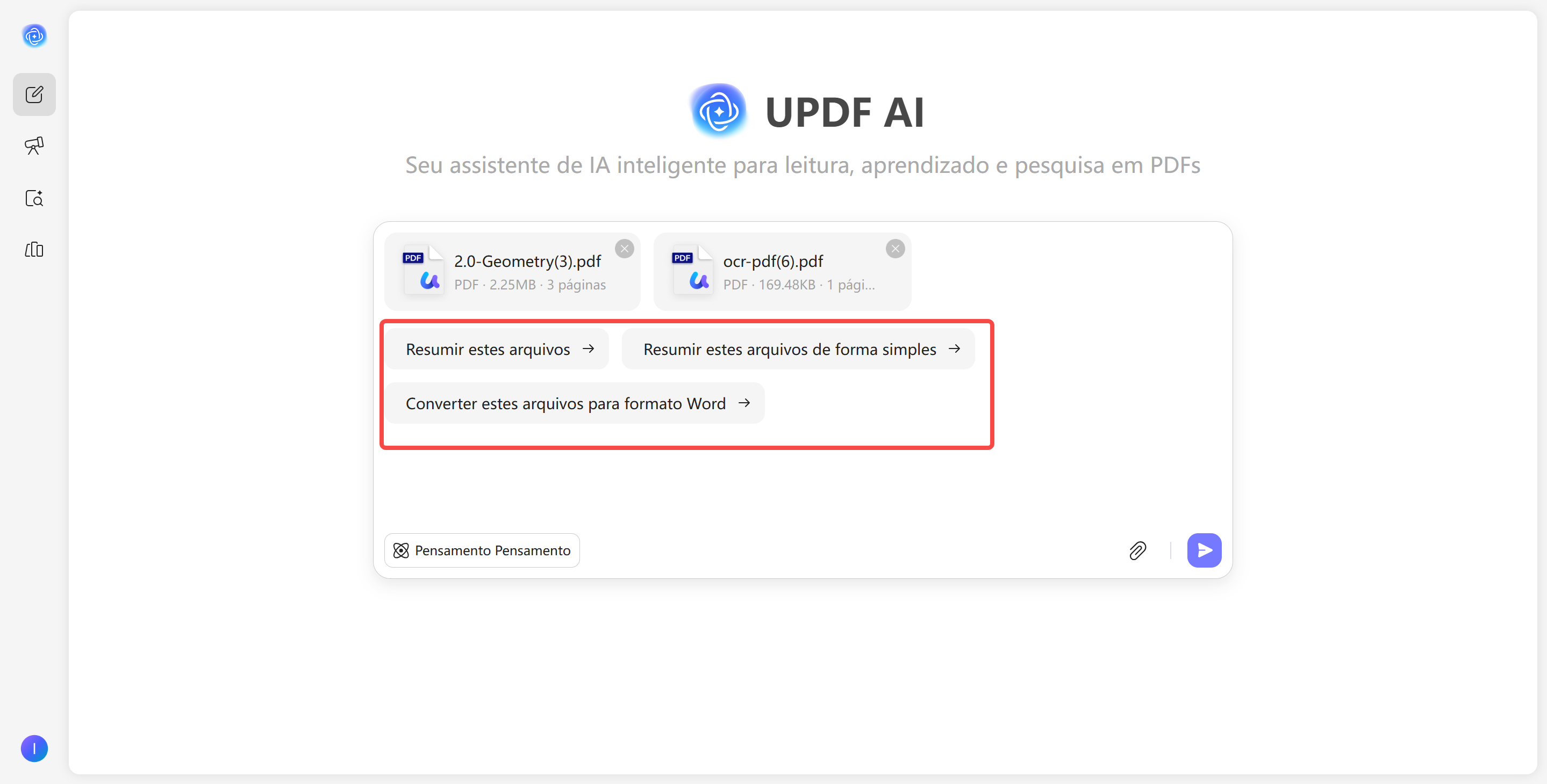 selecione uma das mensagens padrão 
