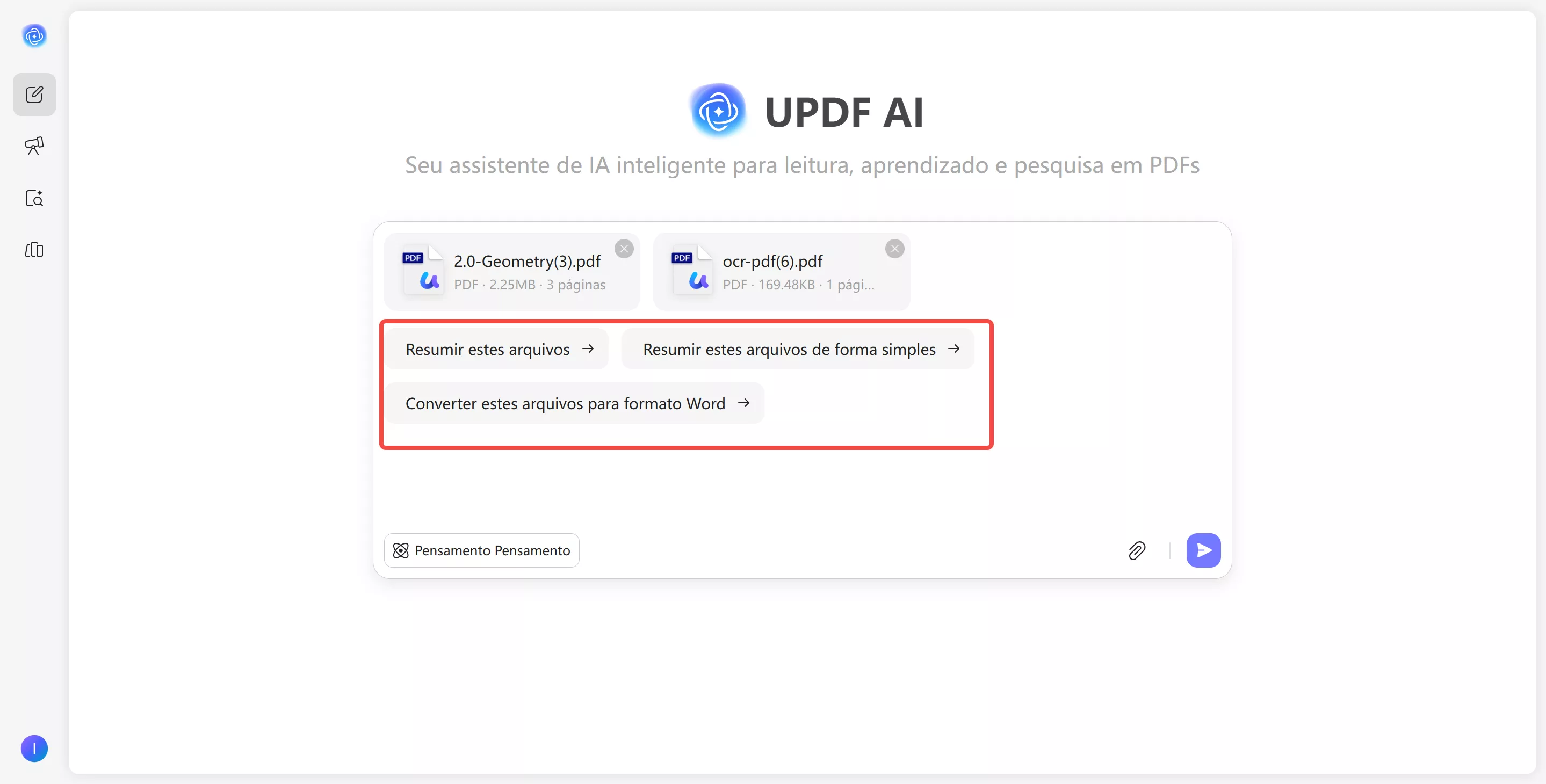 selecione uma das mensagens padrão 