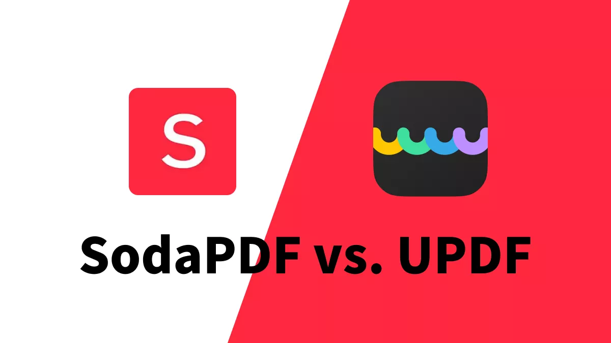SodaPDF vs UPDF: 소프트웨어 특징 및 기능 분석