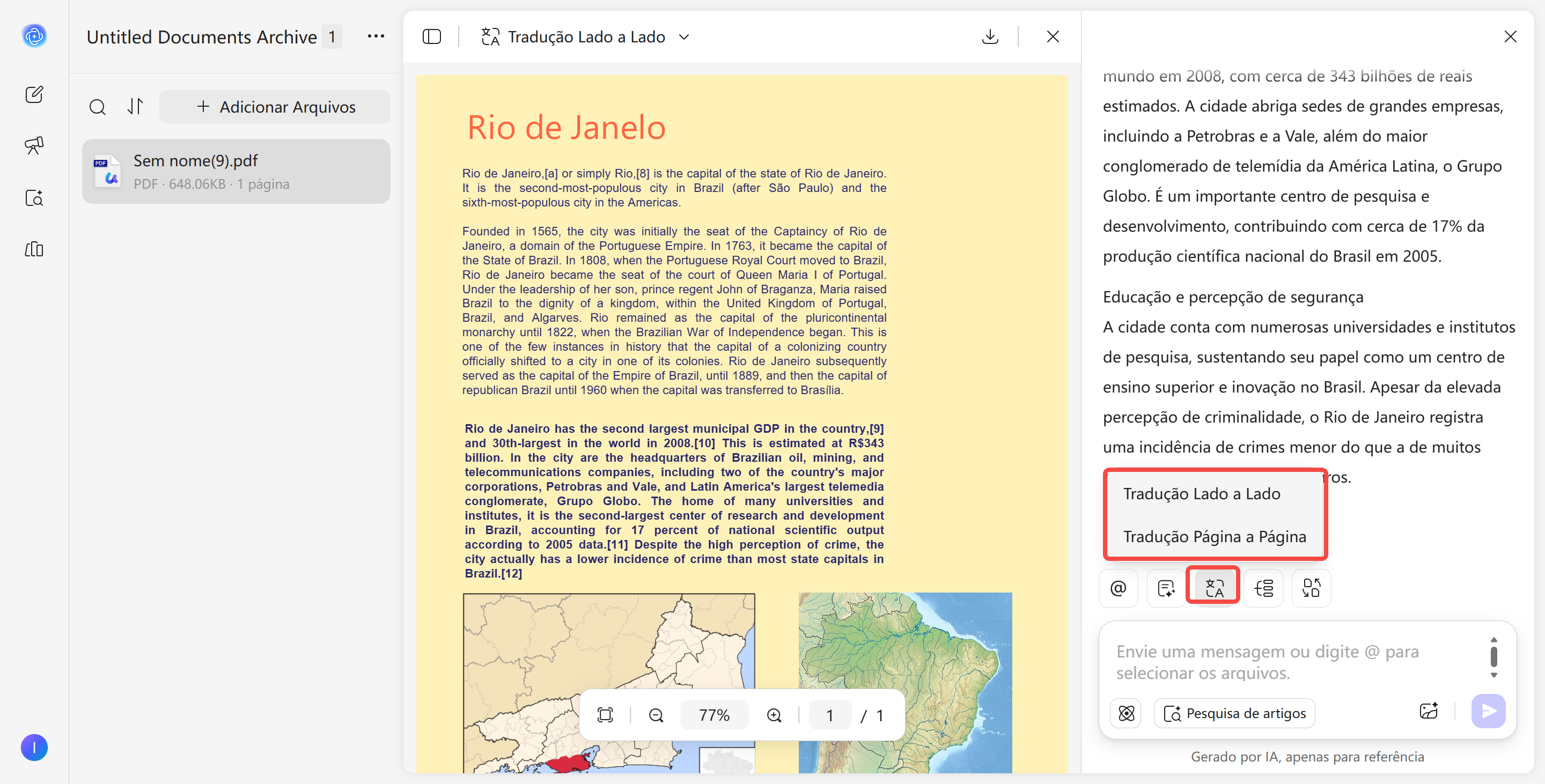 traduzir pdfs