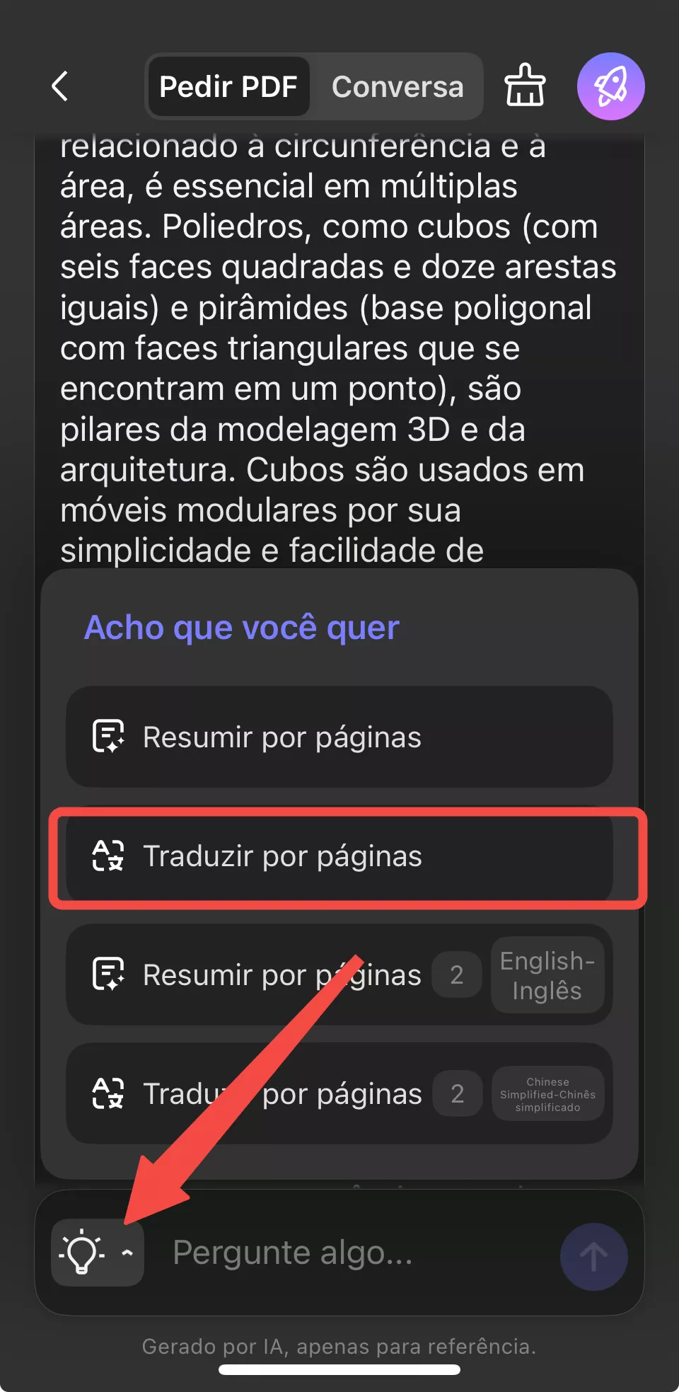 traduzir por página