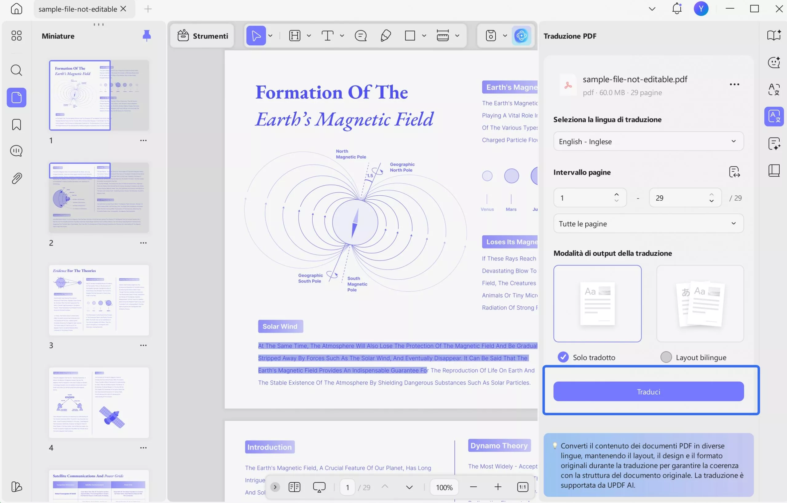 Traduci pdf