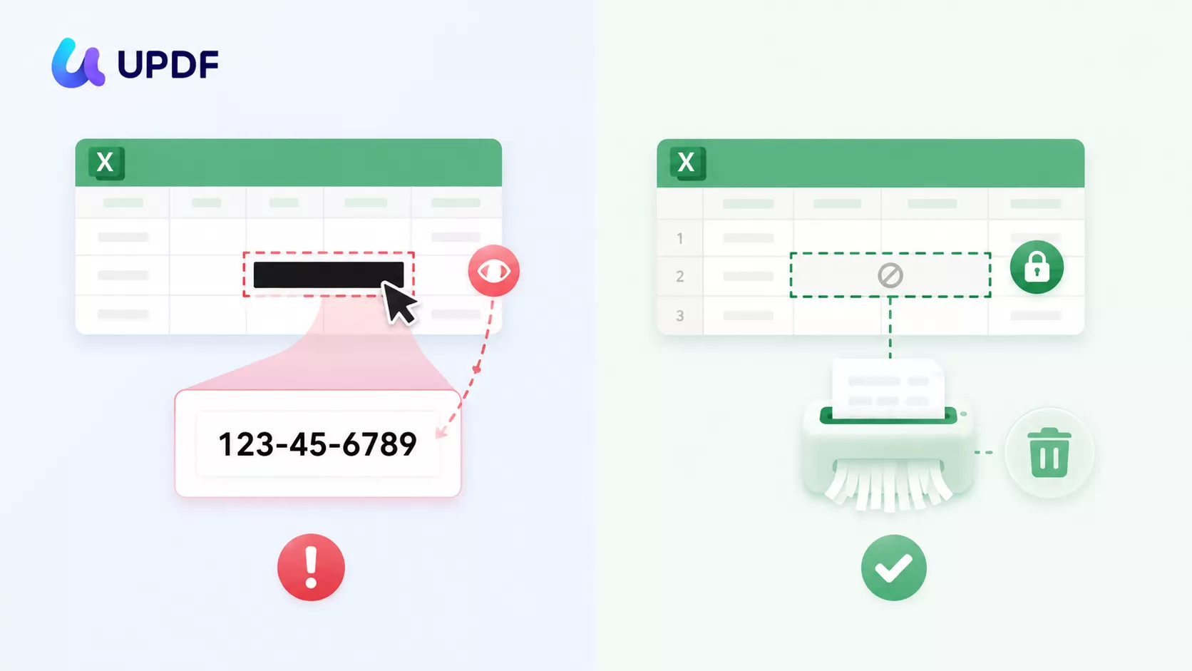 true redact vs masking in excel