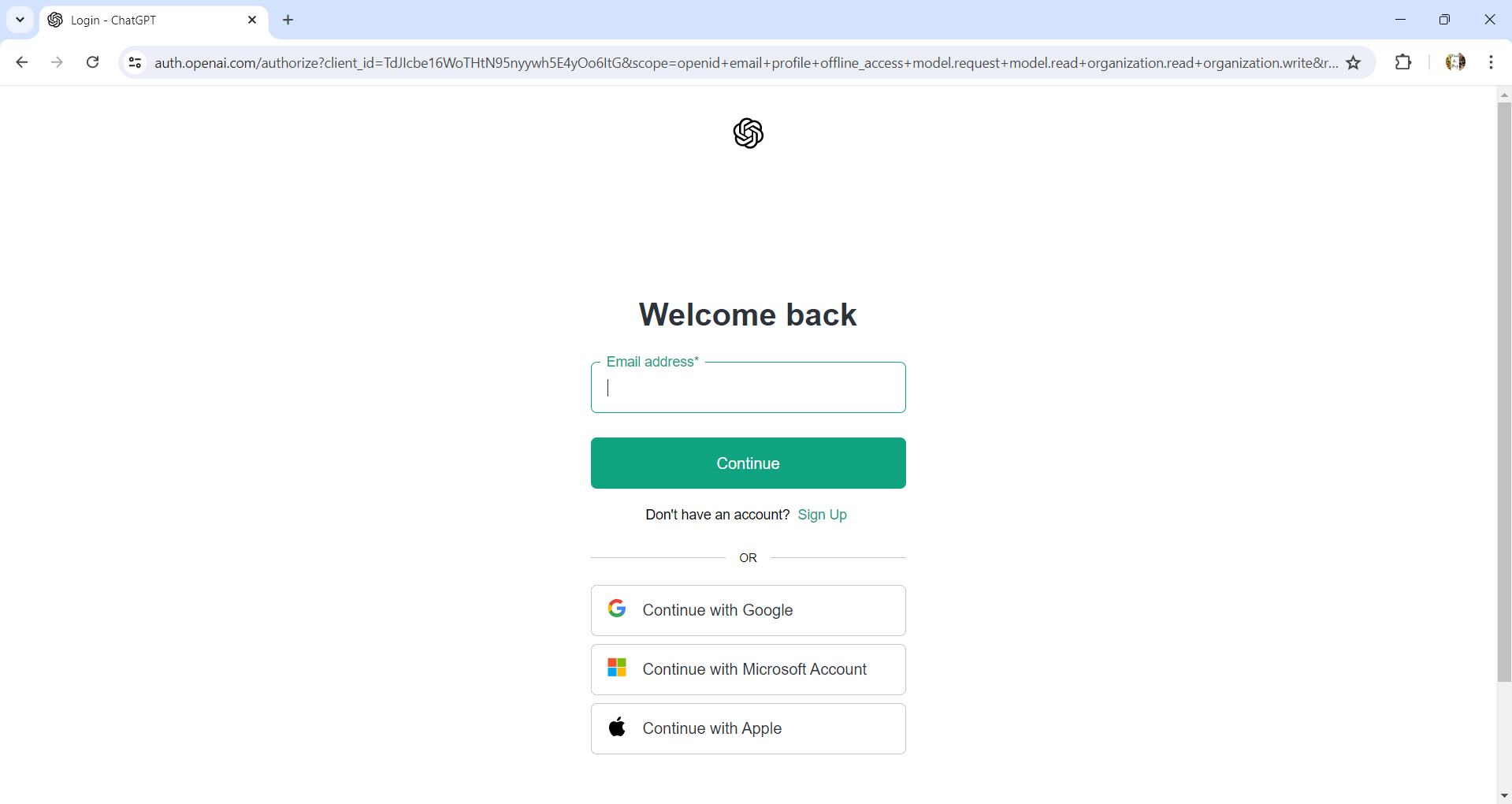 login with google account for ChatGPT
