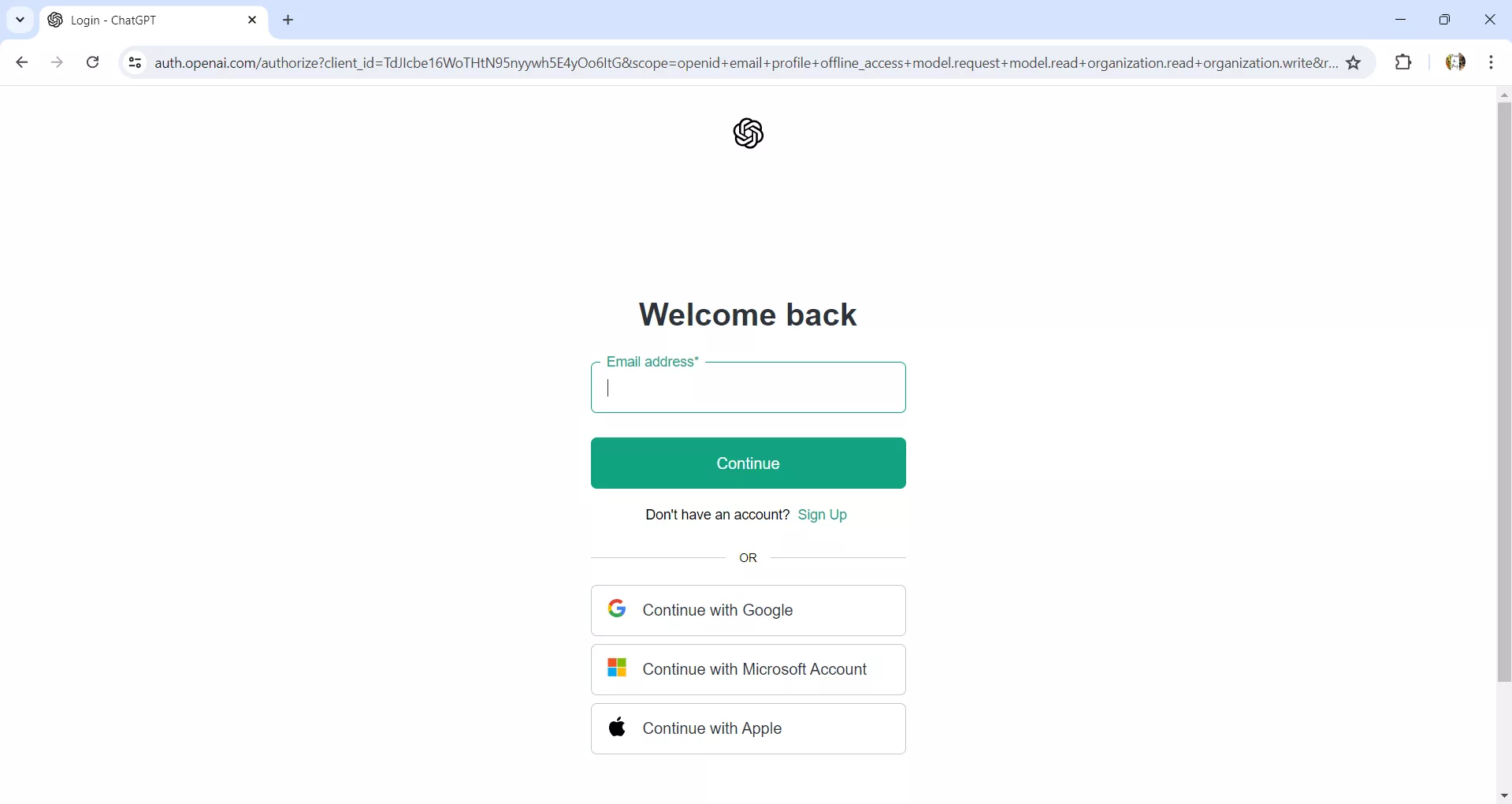 login with google account for ChatGPT