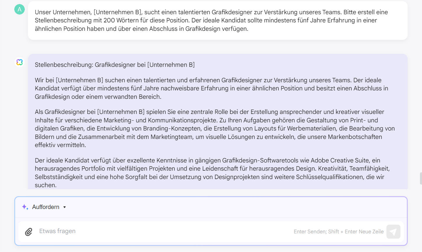 wie wird AI in der Personalabteilung eingesetzt Entwurf von Unternehmensdokumenten