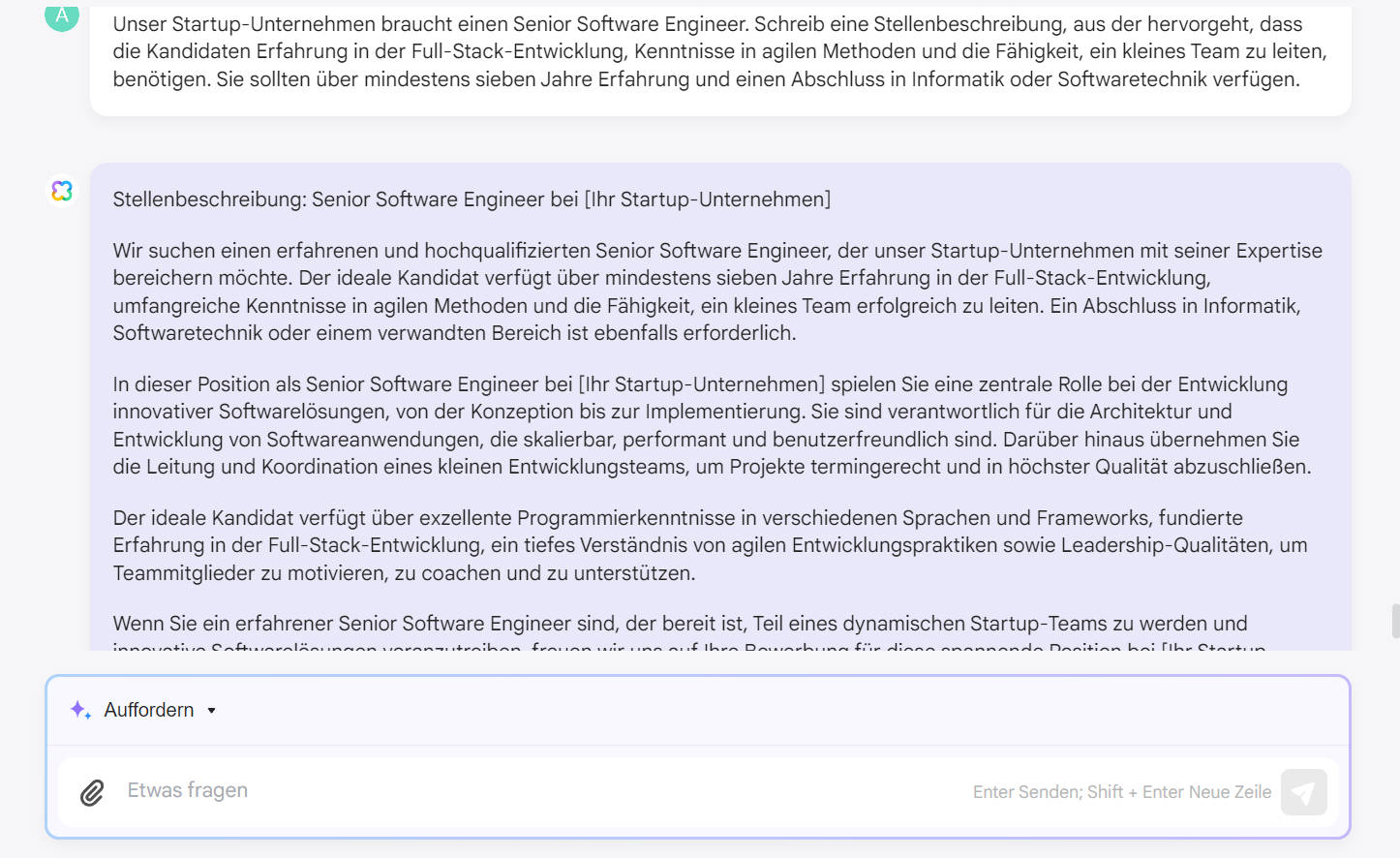 wie wird AI in der Personalabteilung eingesetzt Entwurf von Unternehmensdokumenten
