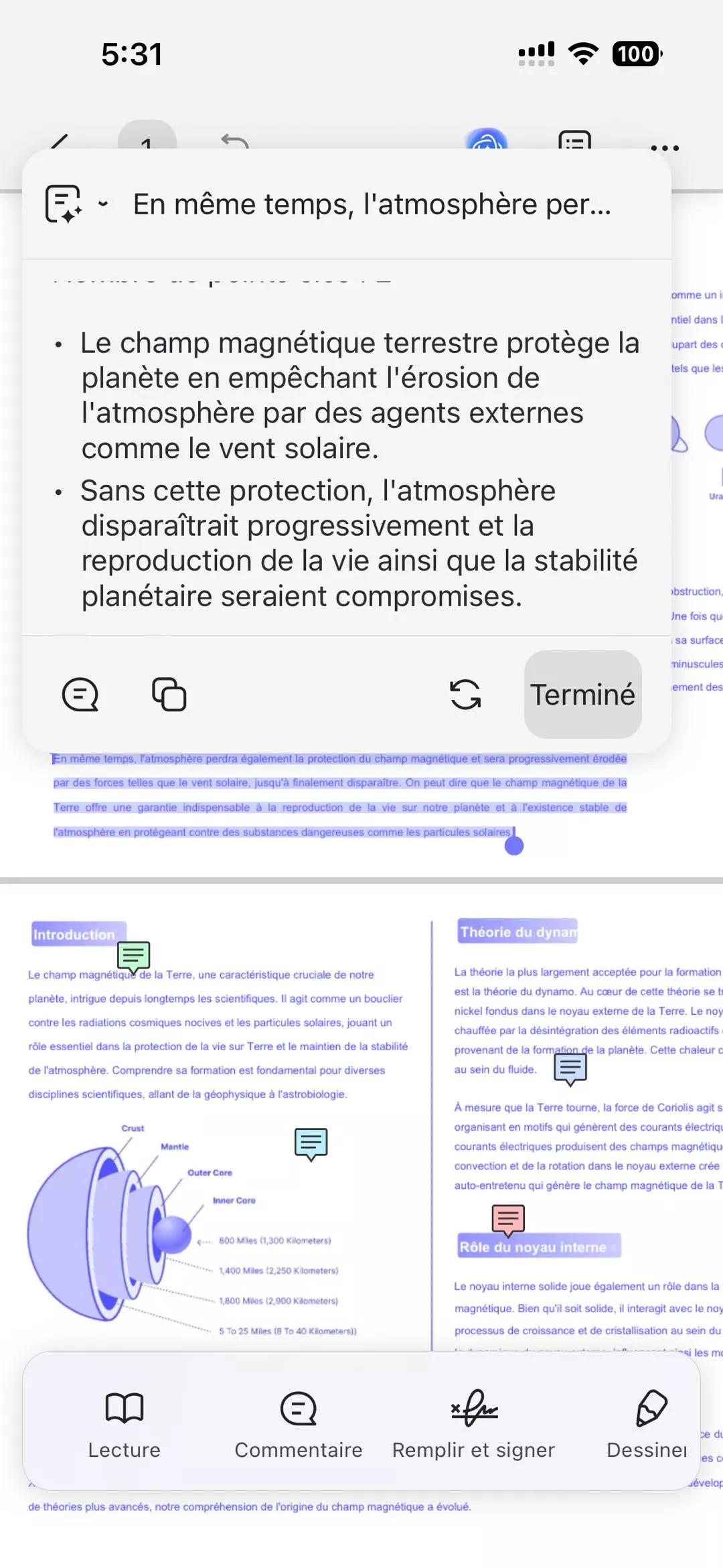 résumer un texte à l'aide d'une invite