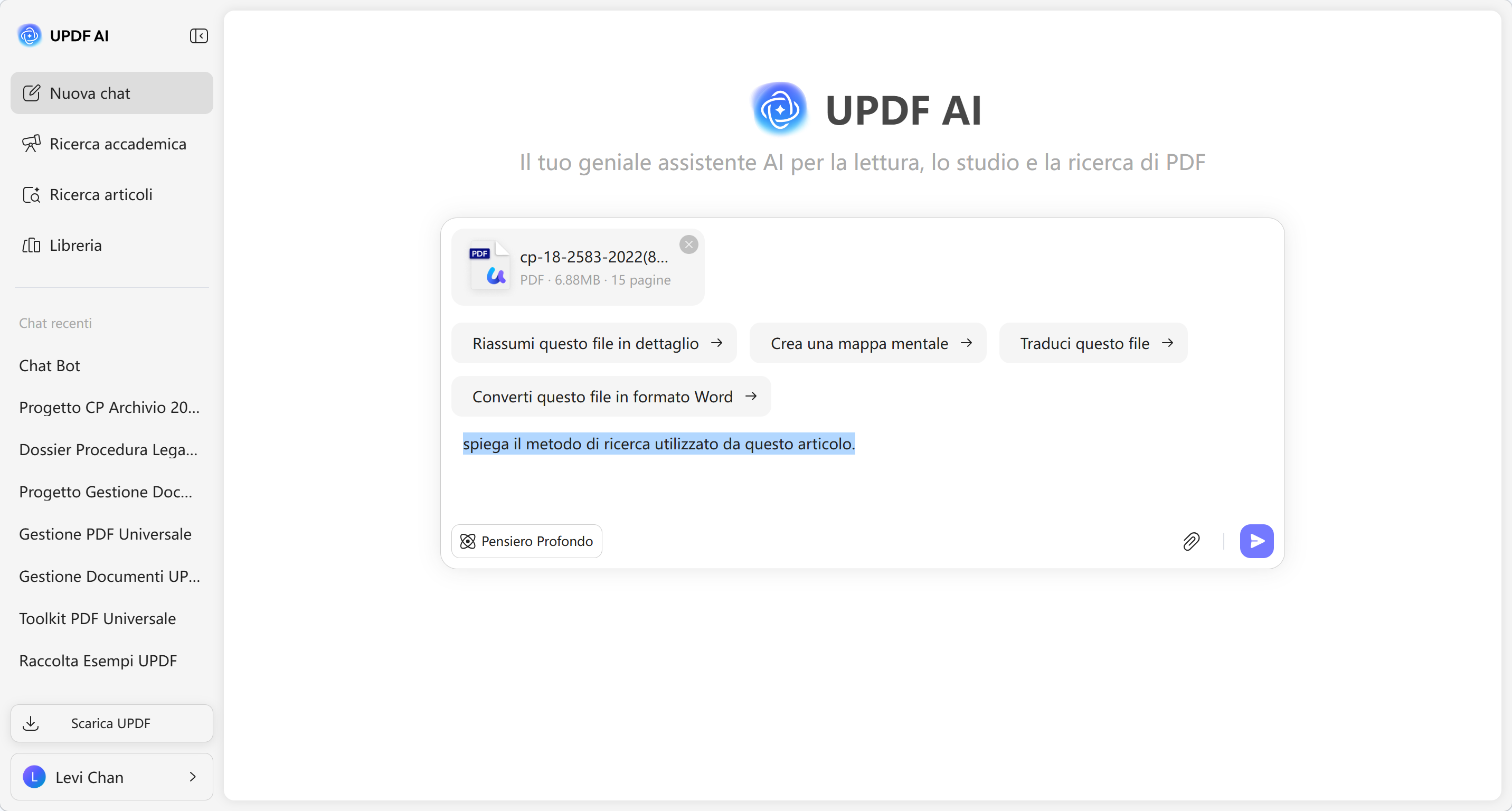 ask any question from pdf