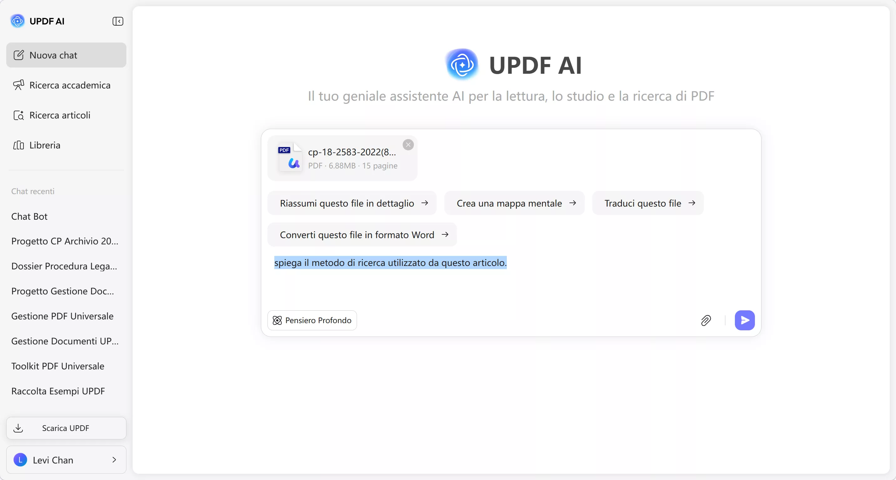 ask any question from pdf
