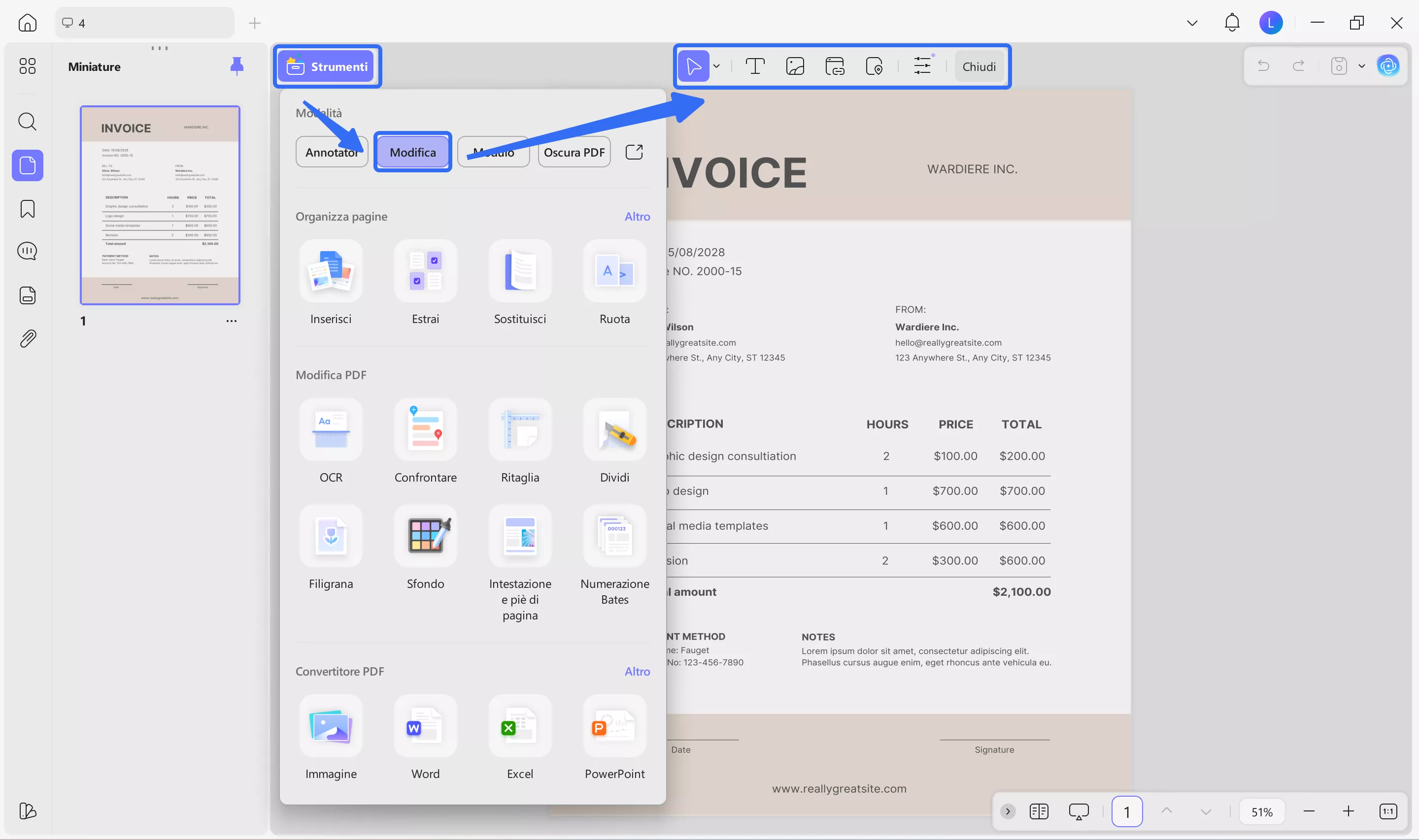 invoice template pdf edit pdf