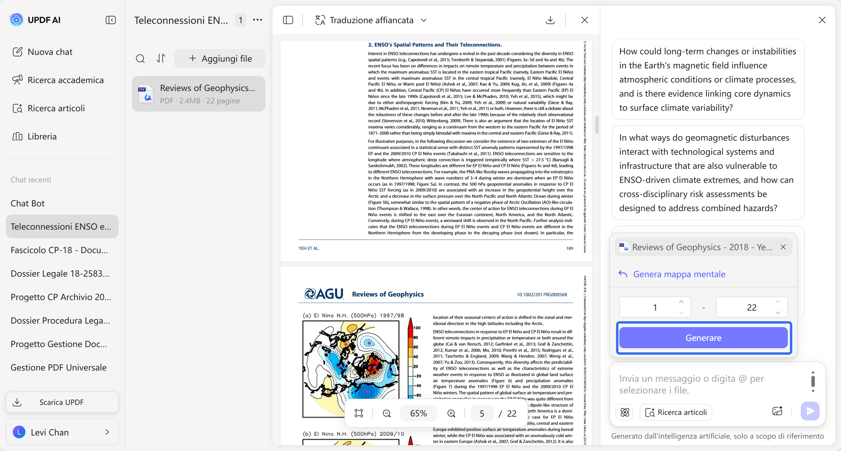 select page range and generate mind map