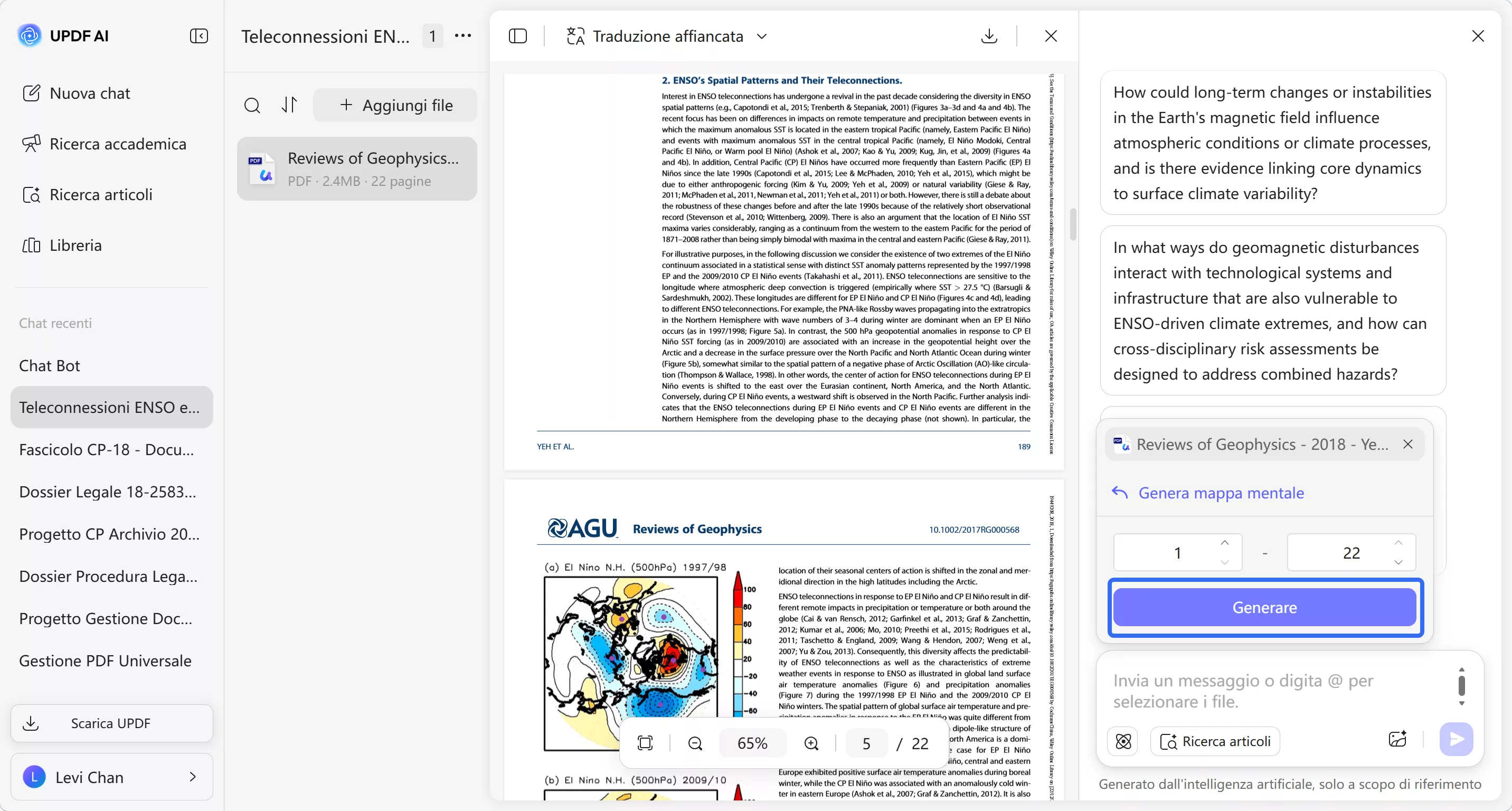 select page range and generate mind map