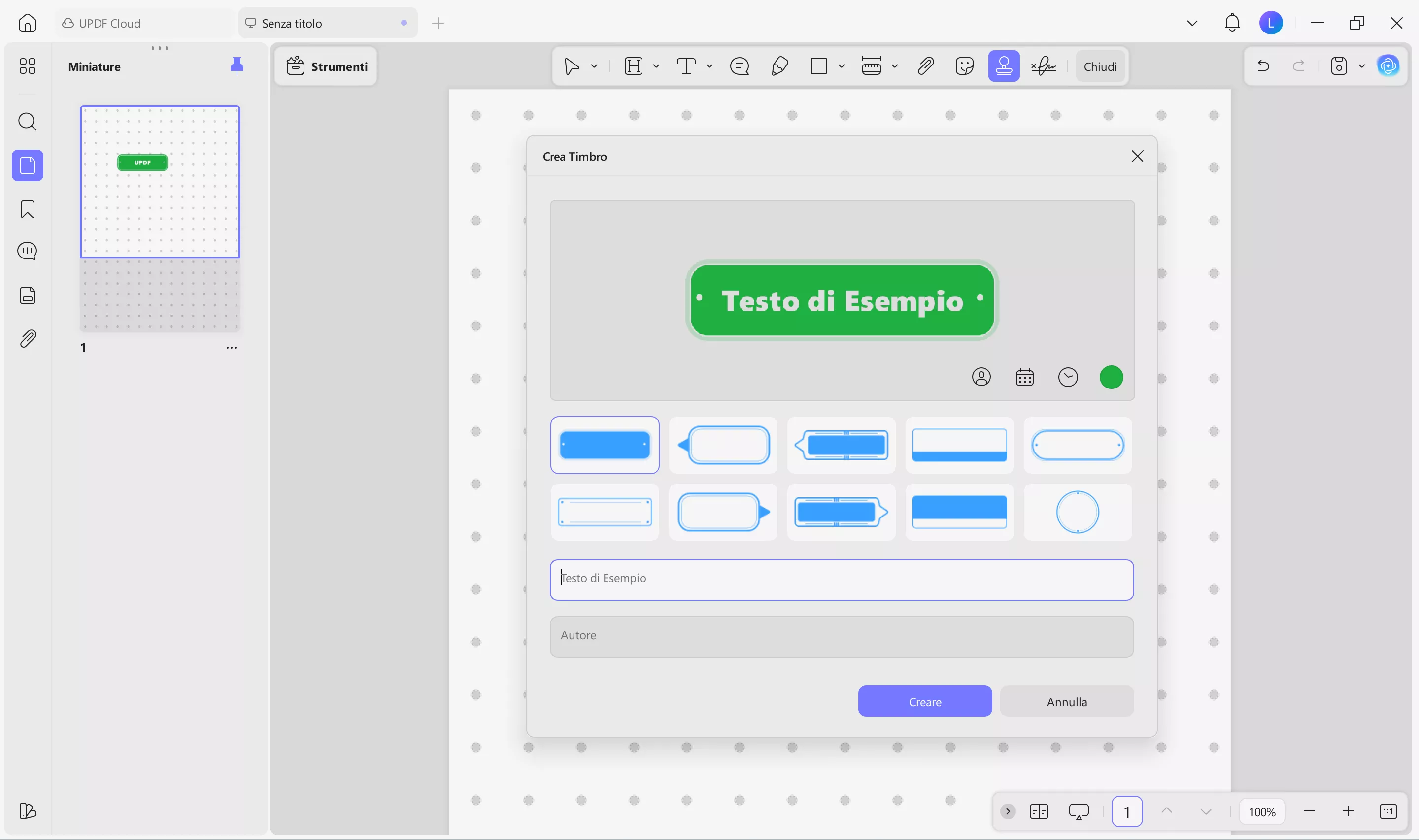 copy stamp for pdf create a custom stamp with UPDF