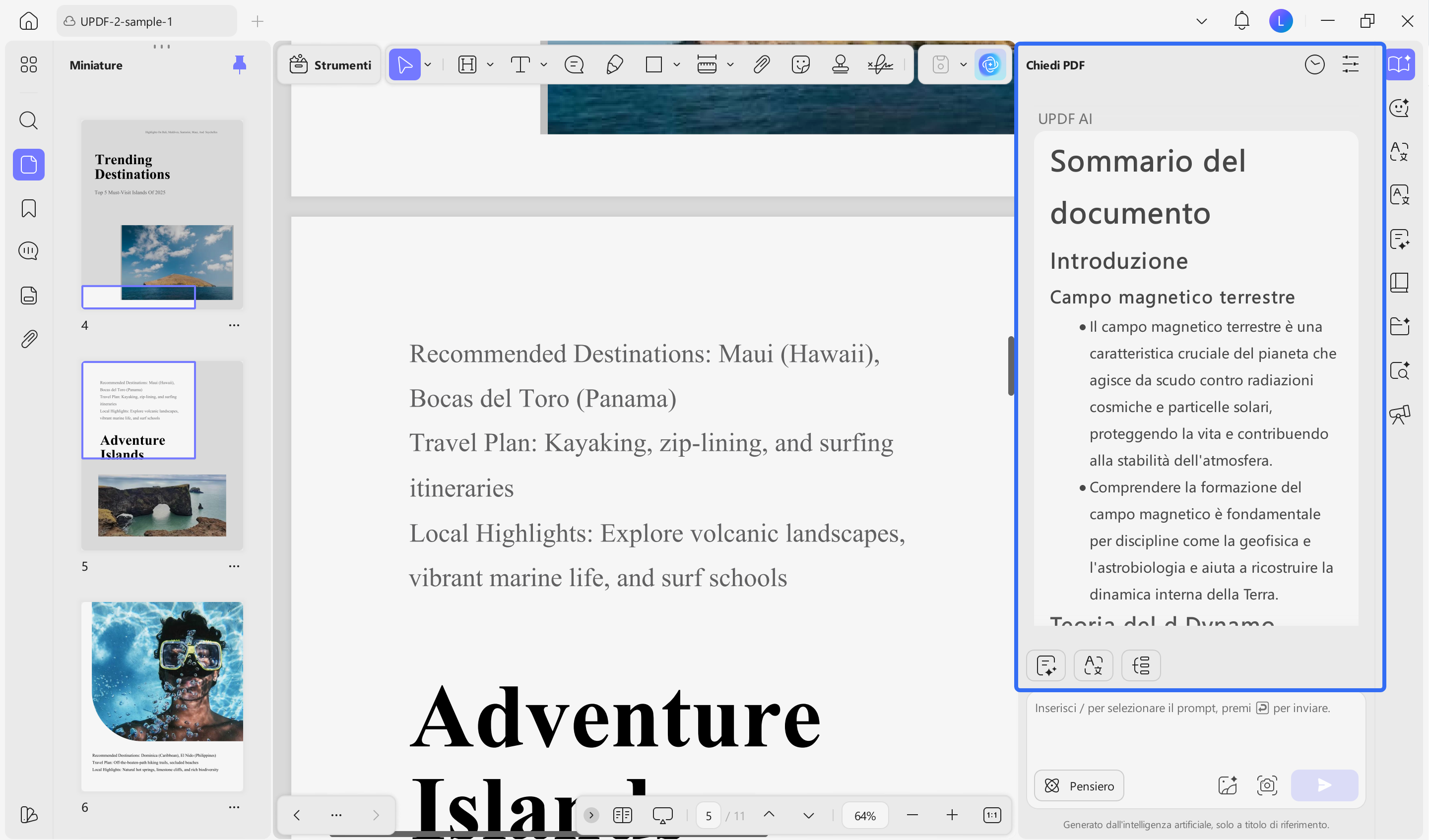 select and summarize the content