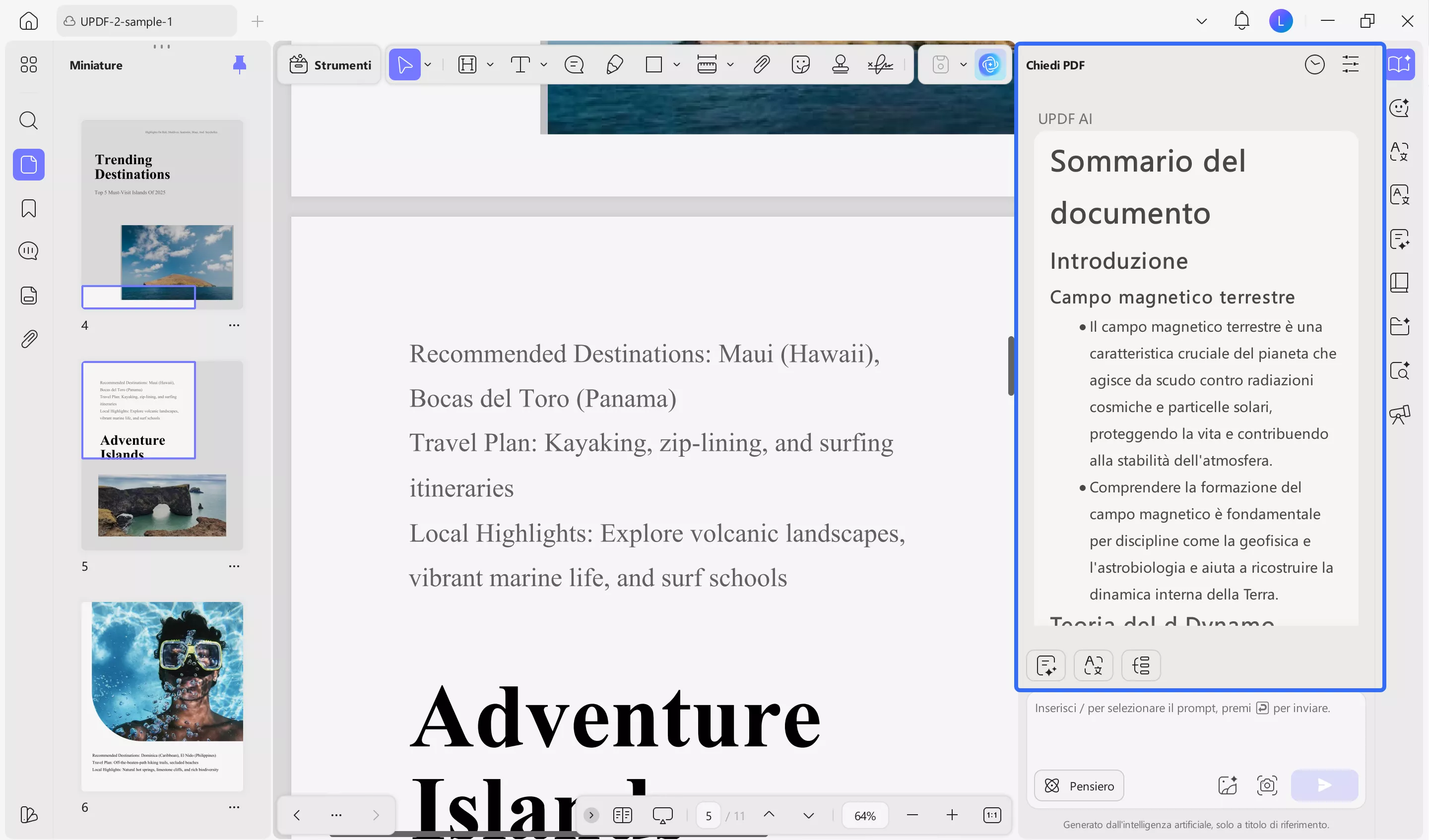 select and summarize the content
