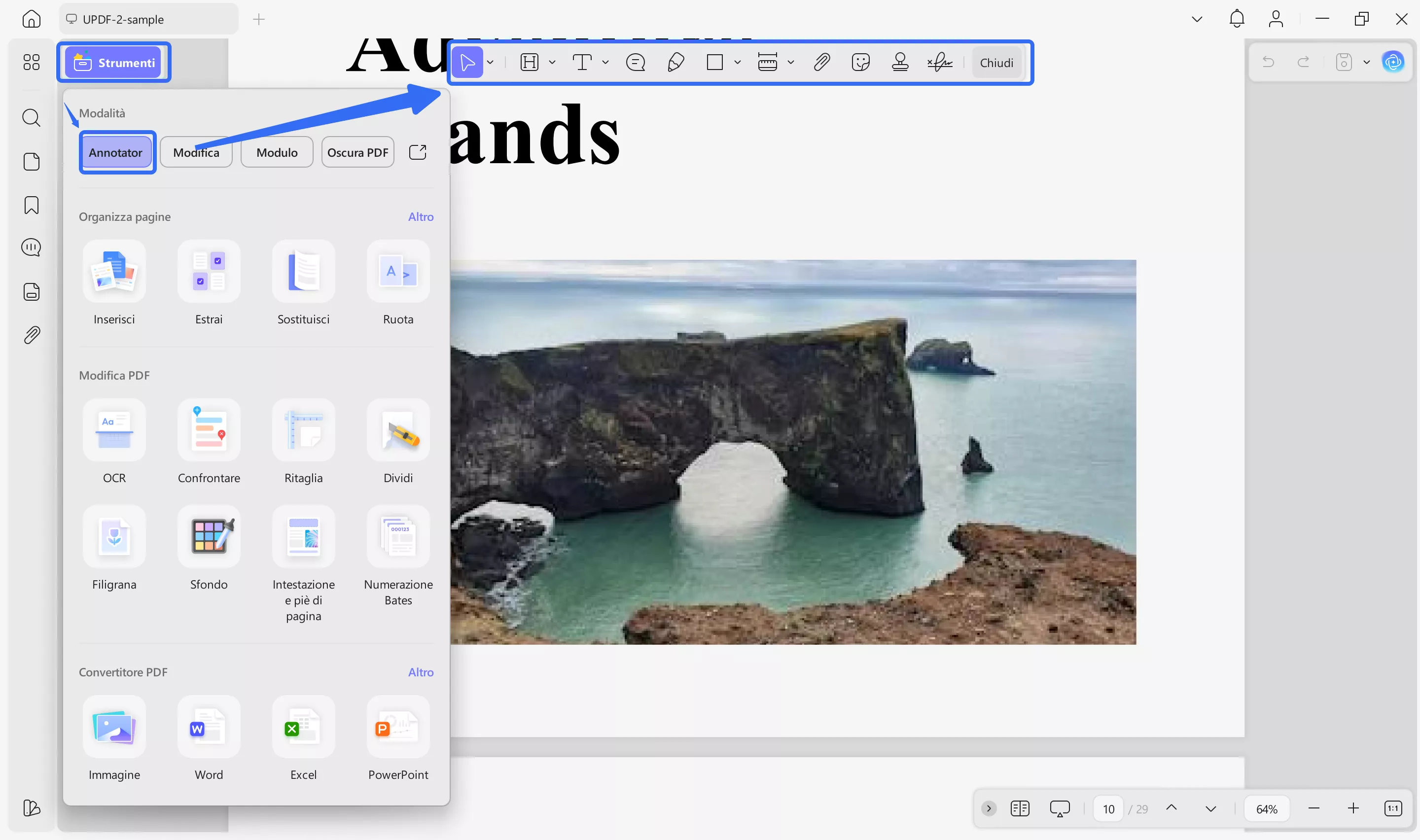 comment list updf windows