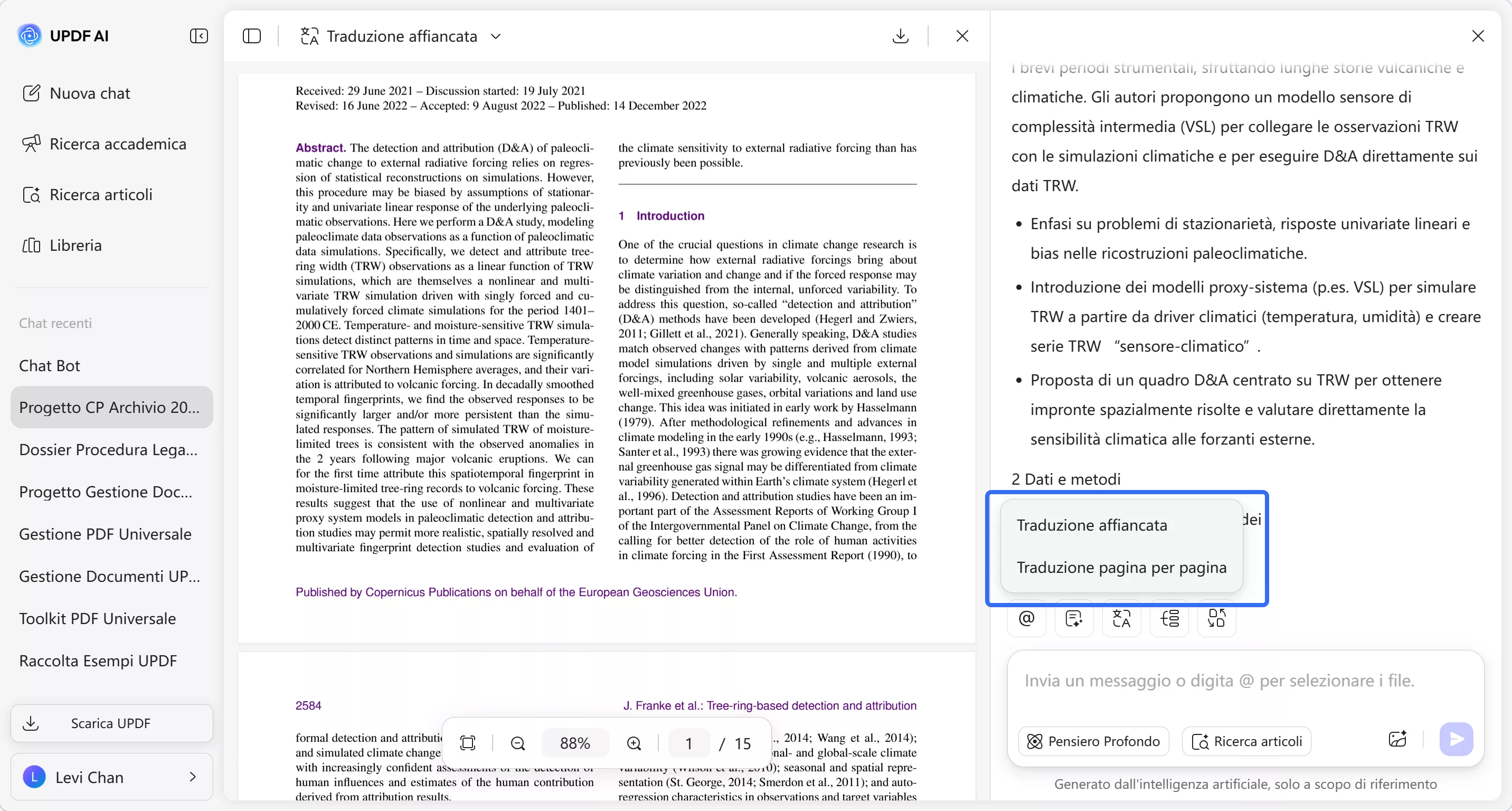 choose translation mode