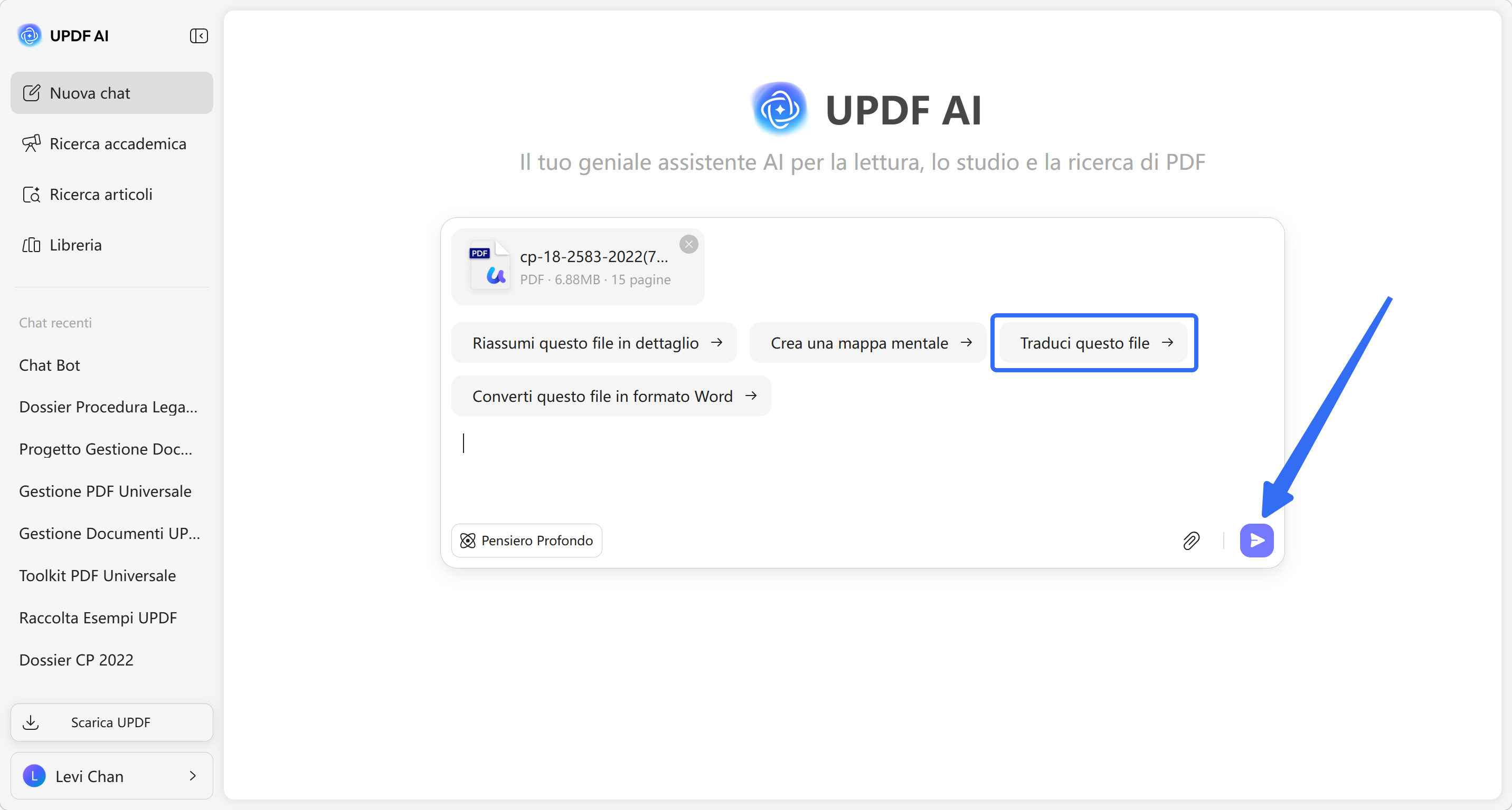 upload file and translate