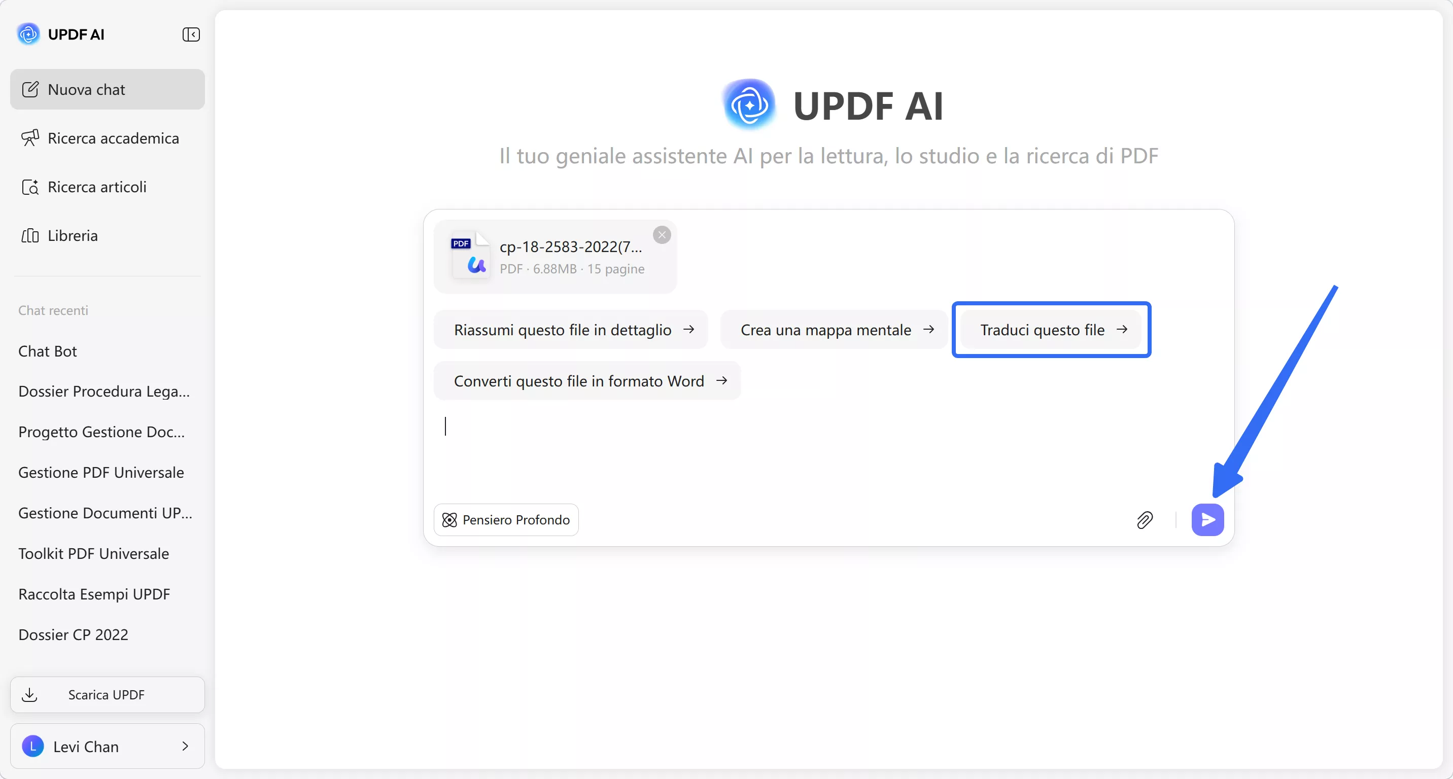upload file and translate