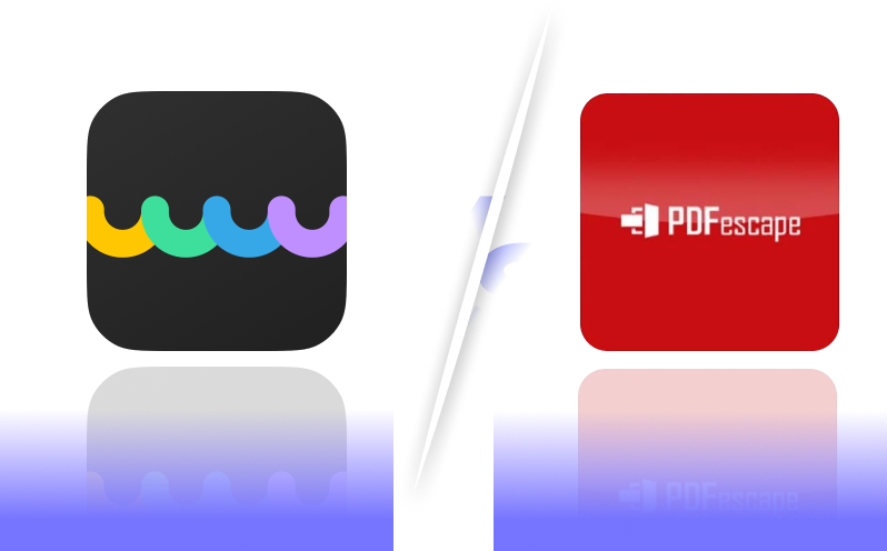 UPDF vs PDFescape banner logo