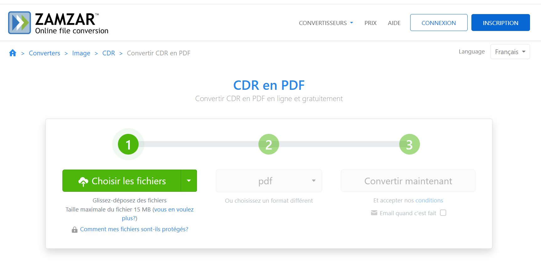 cdr en pdf