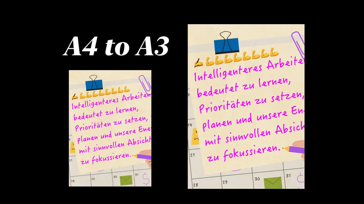 A4 in A3 – Wie Sie einzelne oder mehrere PDFs umwandeln