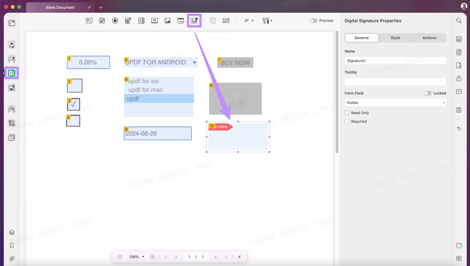 Ajouter une signature numérique au PDF avec UPDF Mac