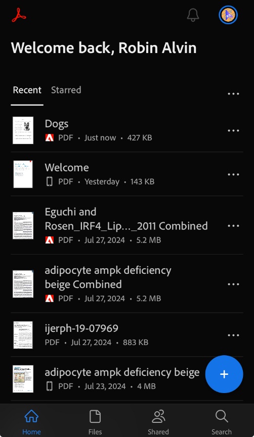 add file to adobe acrobat for ios