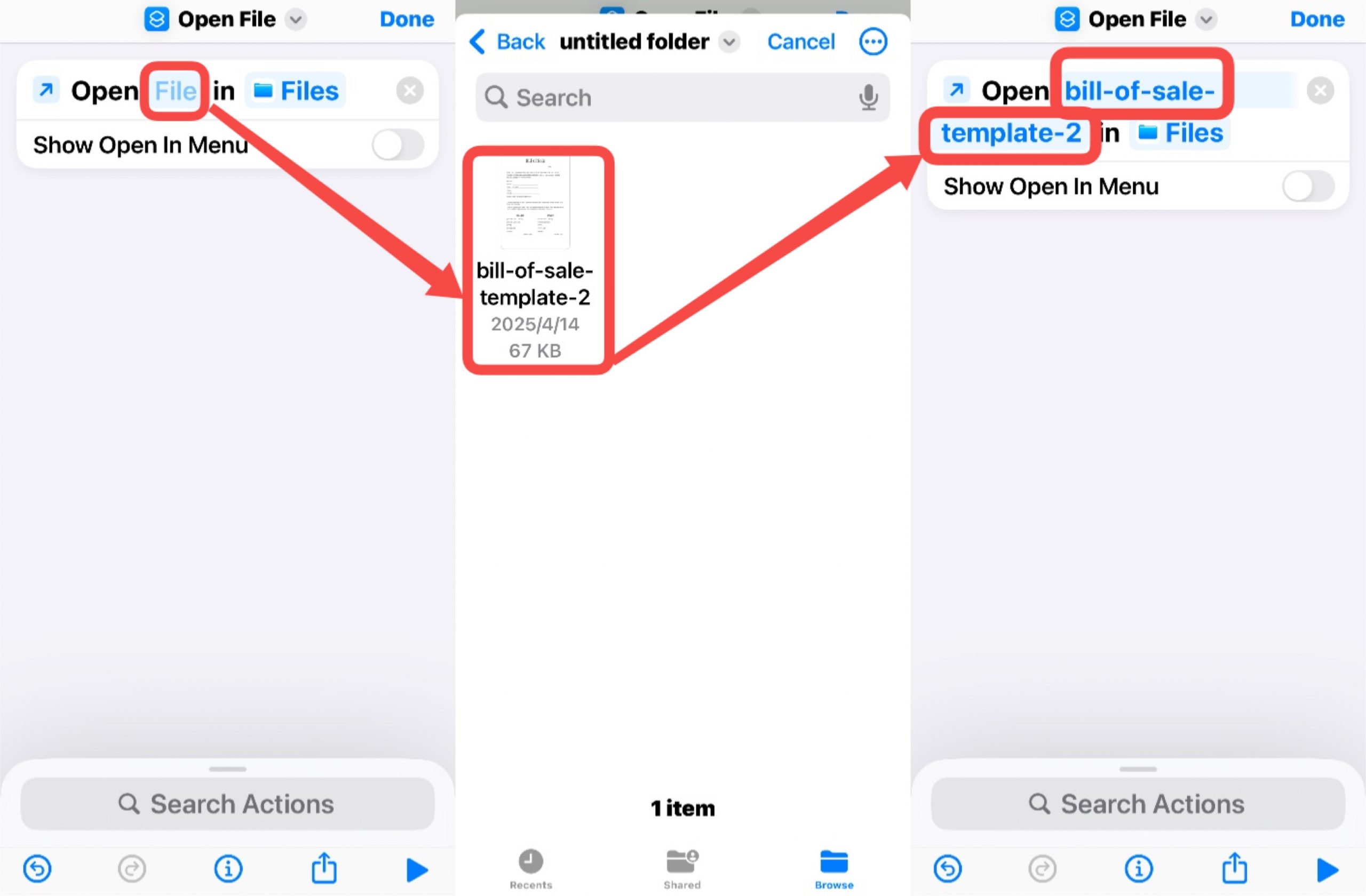 add pdf file in iphone